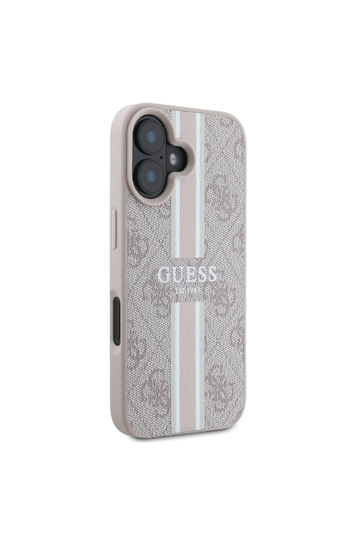 کاور و قاب آیفون 16 مورد حدس می زند مجوز MAGSAFE شارژ 4G طراحی نوار چاپی Guess
