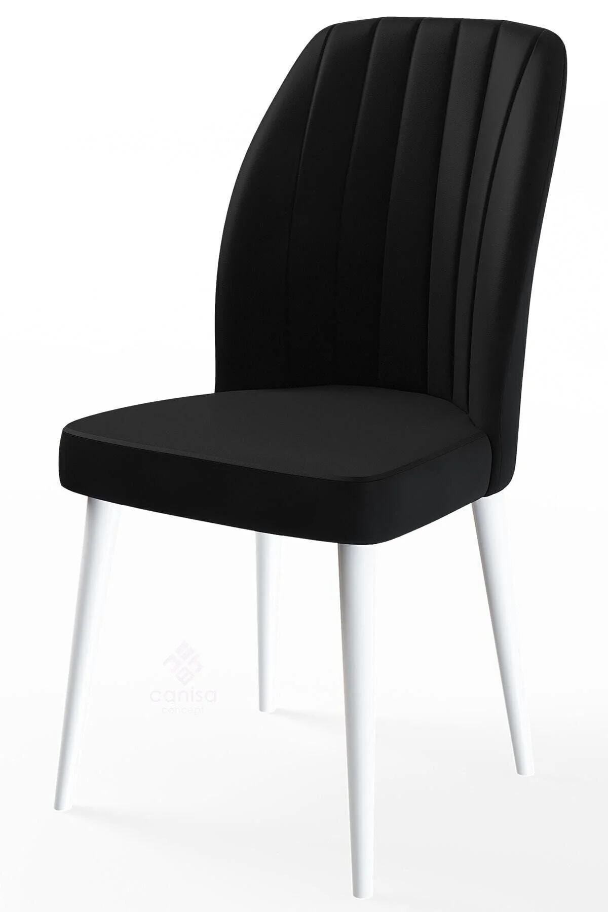 صندلی آشپزخانه سری ETRA GRADS LEG 1ST CLASS 4 PIECE رنگ پای سیاه سفید Canisa Concept