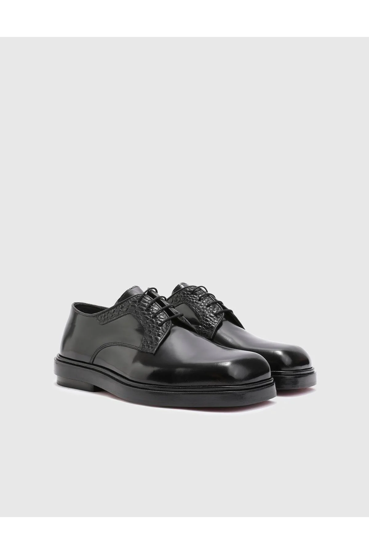 کفش مردانه سیاه آکسفورد چرمی MARLOW OLLINE LEATHER ایلوی İlvi