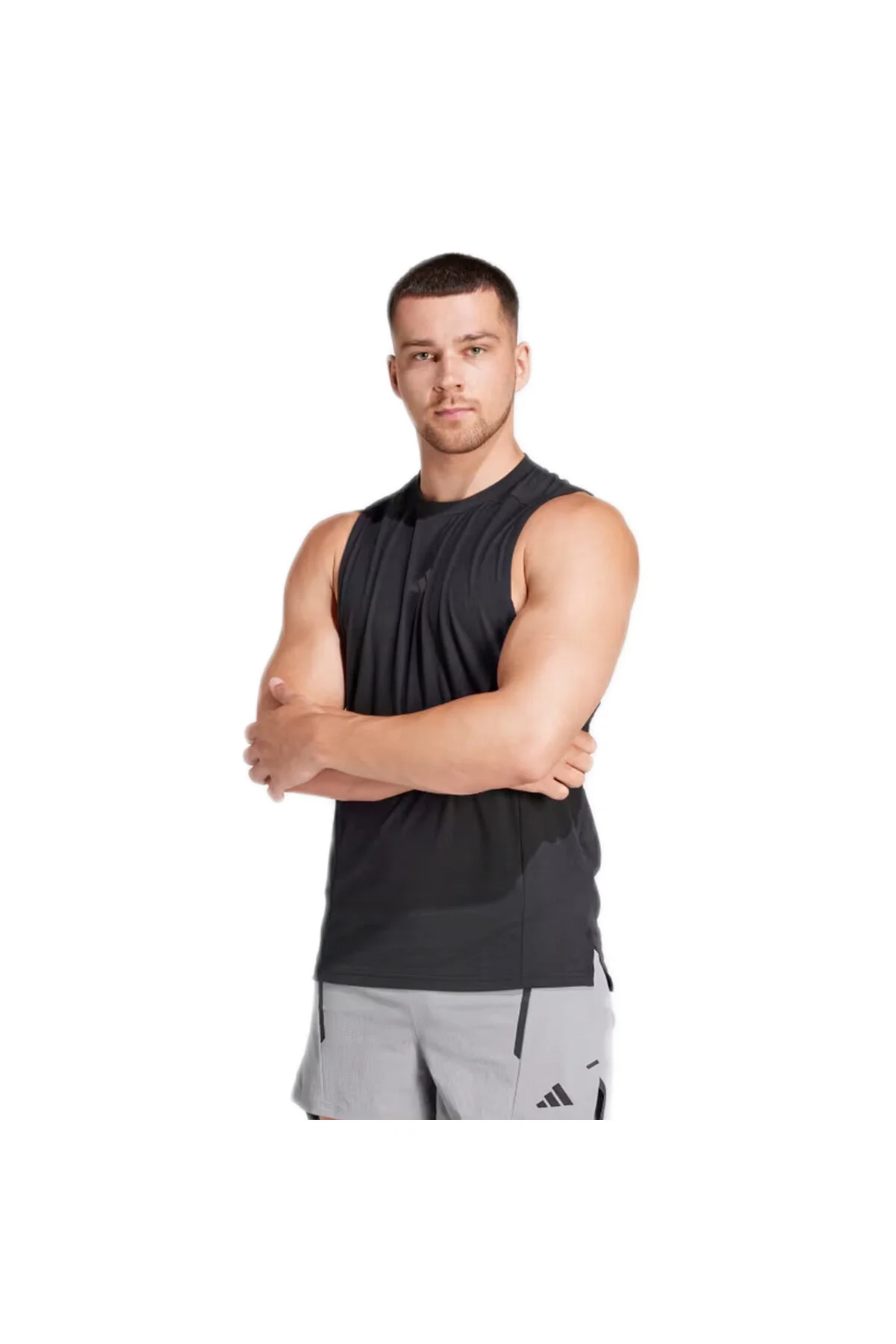 رکابی ورزشی مشکی مردانه مخزن D4T اورجینال adidas