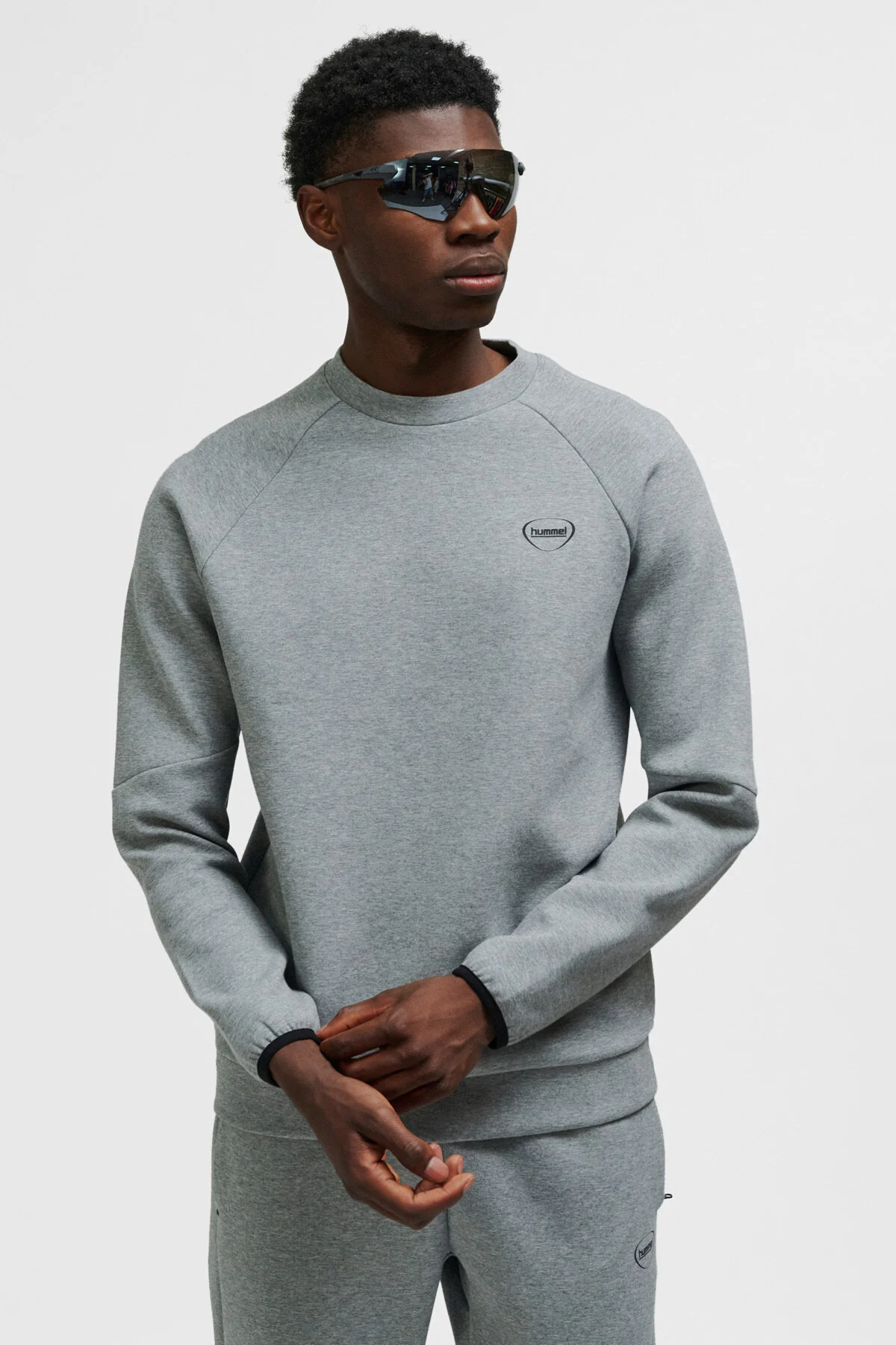 سویشرت خاکستری مردانه و زنانه خدمه معمولی Tech Polar Sweatsh هومل hummel