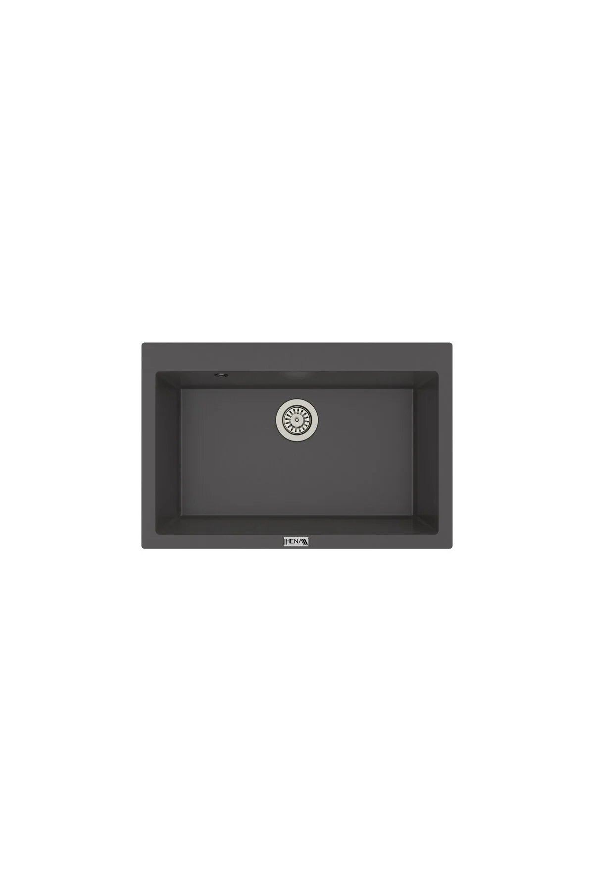 شستشو سینک گرانیتی تک کاسه آنتراسیت 75X50 کوارتز HENASURFACE