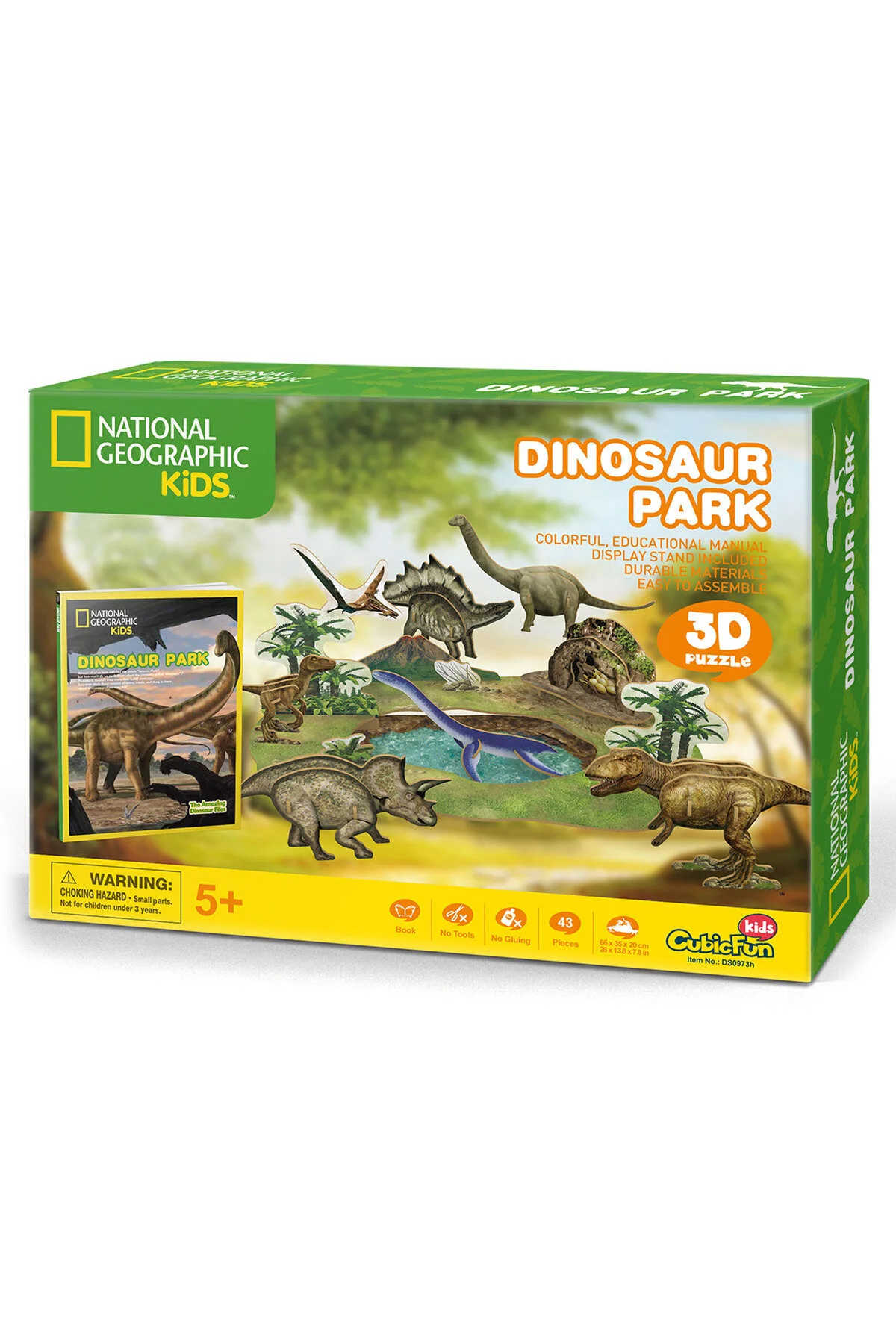 پازل CUBICFUN NATIONAL GEOGRAPHIC KIDS 3D PUZZLE PARK DINOSAUR Cubic Fun