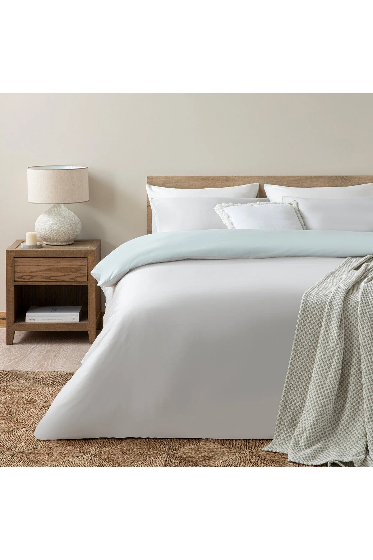 کاور لحاف خیلی بزرگ BETTIE DUVET COVER SET KING YOU 230X220 سانتی متر COLD GRAY SELADON Chakra