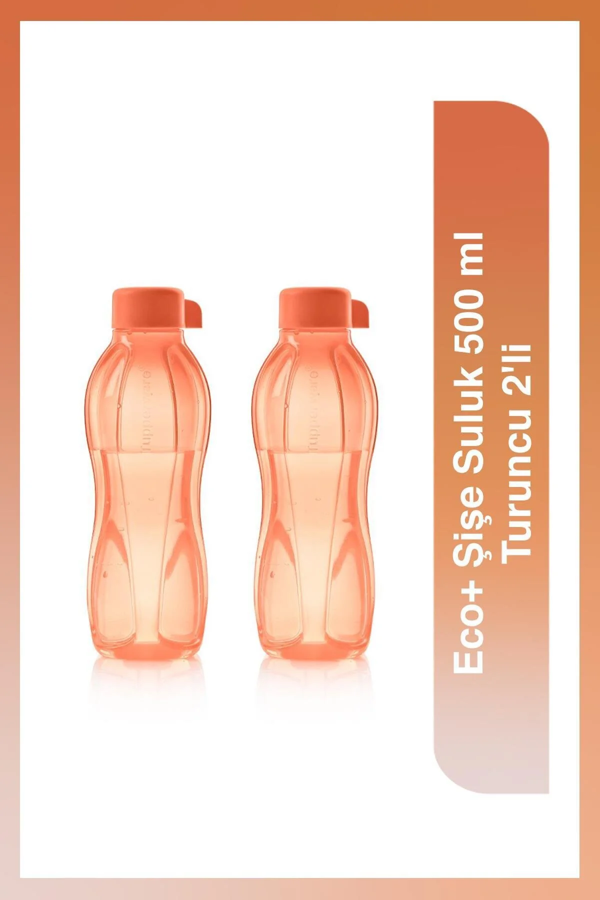 قمقمه و فلاسک بطری ECO 2 PC SULUK MATARA ORANGE 500ML Tupperware