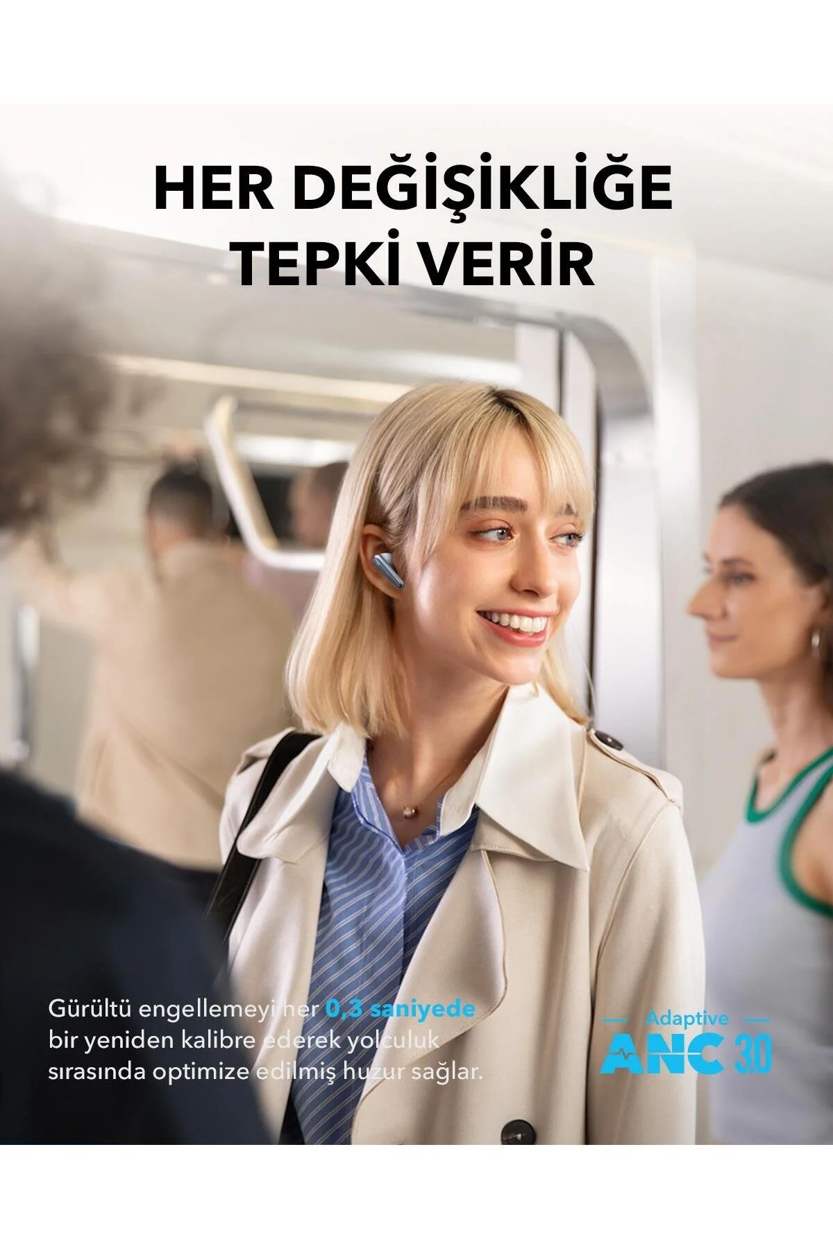 هدفون بلوتوث TWS داخل گوش SOUNDCORE LIBERTY 4 PRO WHITE A3954 Anker