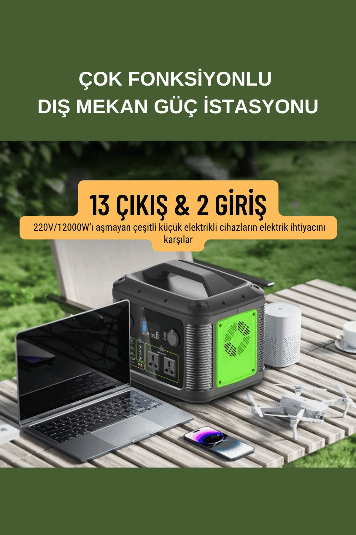 پاوربانک 315.000 میلی آمپر ساعت 1200W اردوگاه قابل حمل نور قوی و ایده آل برای منبع تغذیه طراحی شده طبیعت Fuchsia