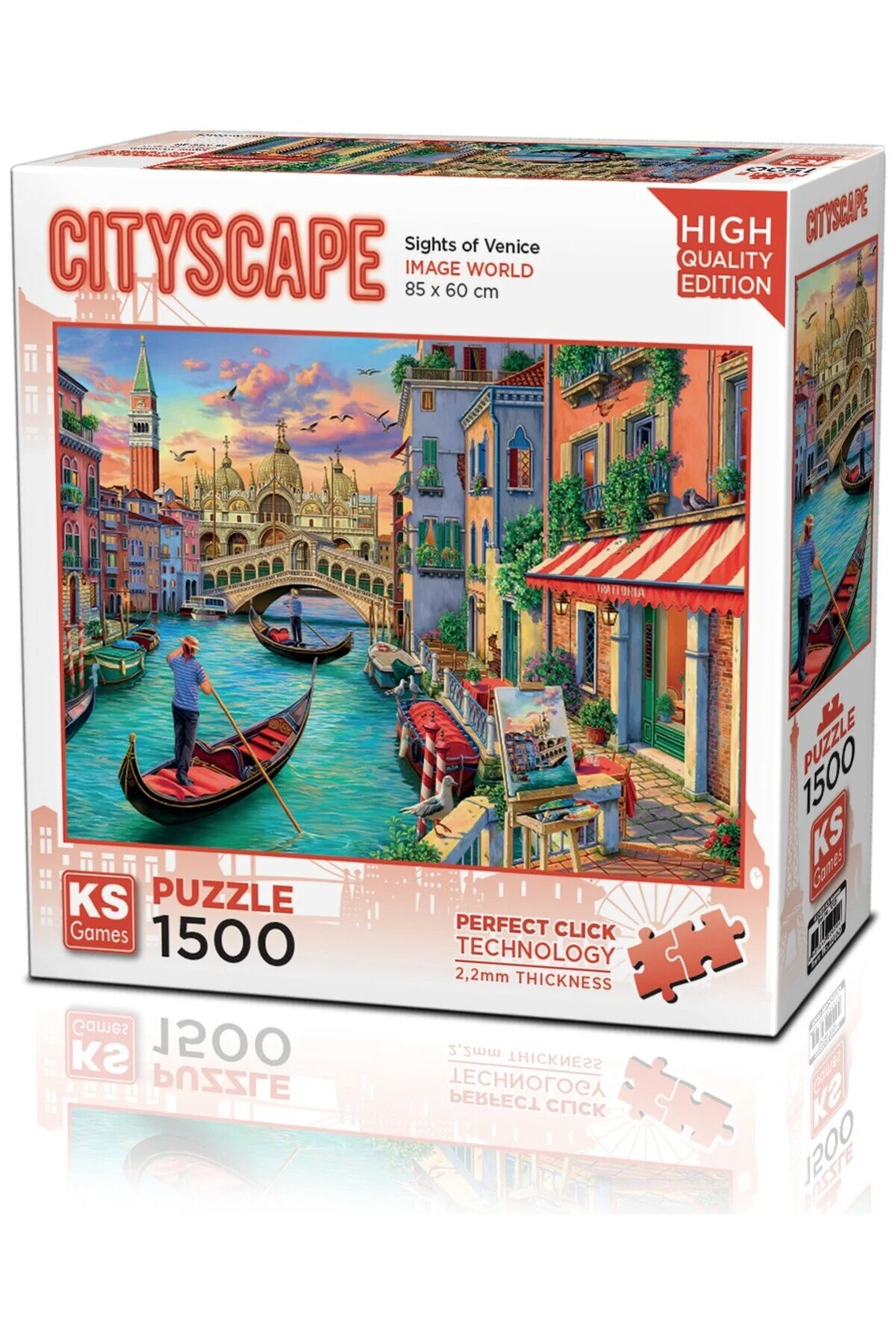 پازل 1500 قطعه مناظر ونیز بزرگسالان 22029 اورجینال Ks Games