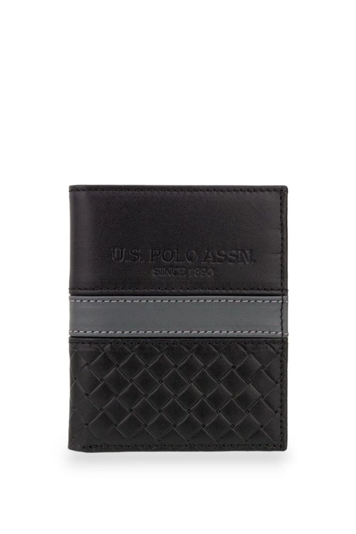 کیف پول مردانه مشکی چرمی و بادوام U.S. Polo Assn.