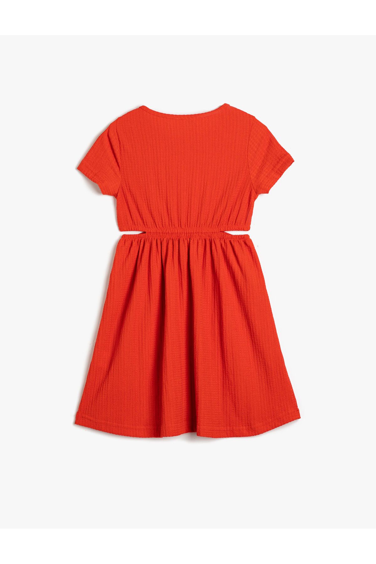 Koton لباس زیر زانو دخترانه قرمز ساده 3skg80081ak