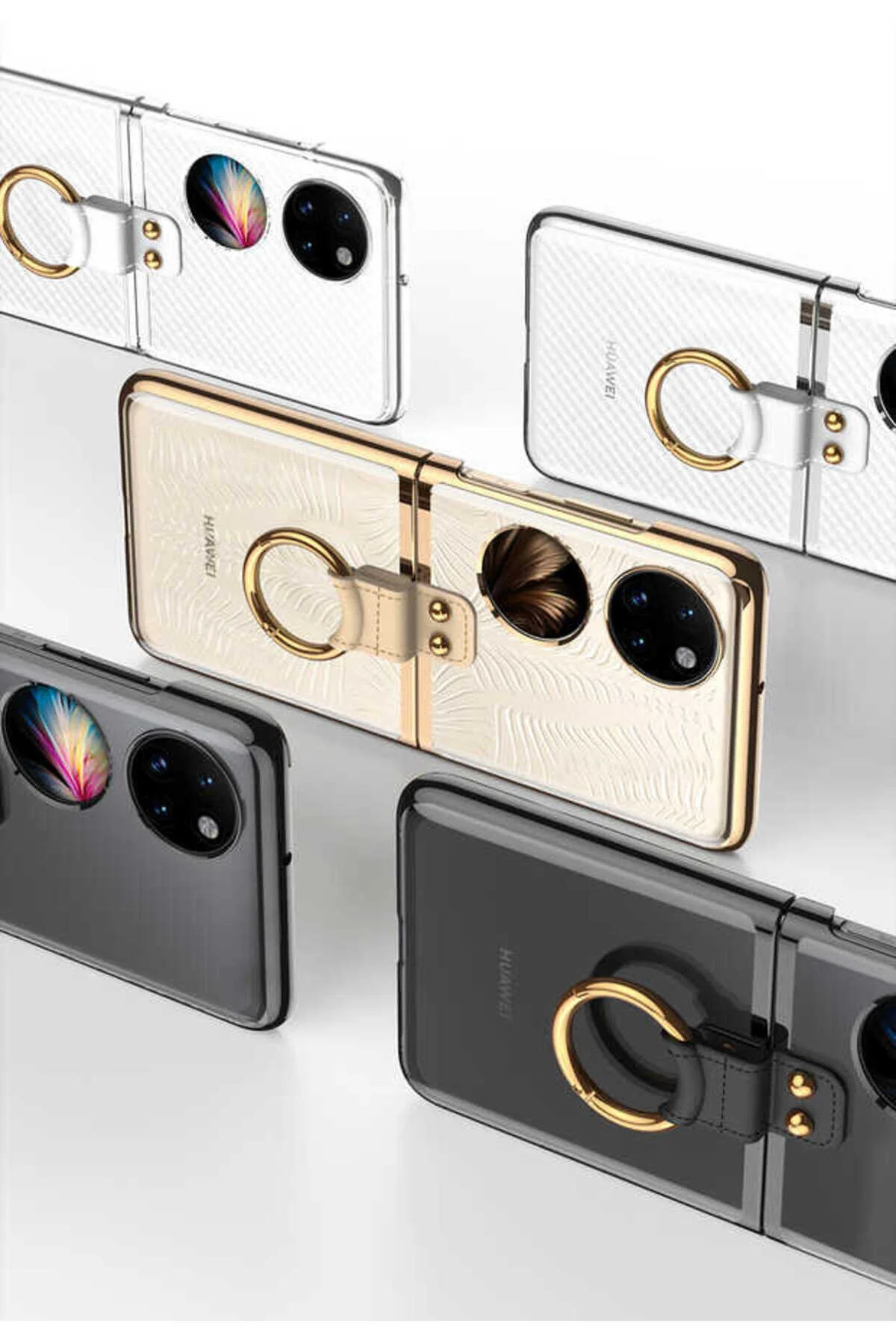 کاور و قاب روکش کیف جیبی HUAWEI P50 با حلقه RBA مشکی Rba aksesuar