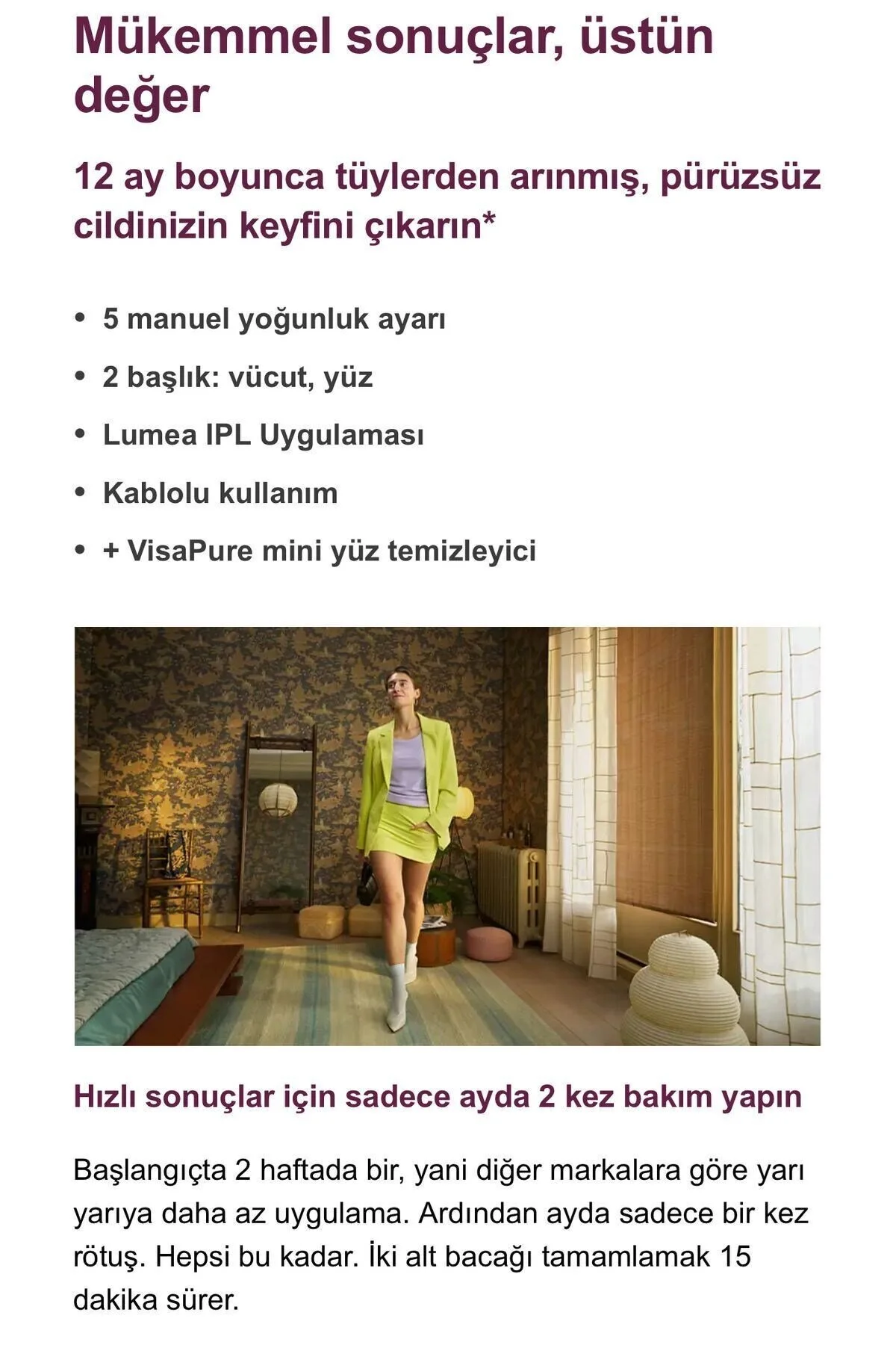دستگاه لیزر IPL ابزار رفع مو برای صورت و بدن قبل از تنظیم تعمیر نگهداری تراشیدن Philips