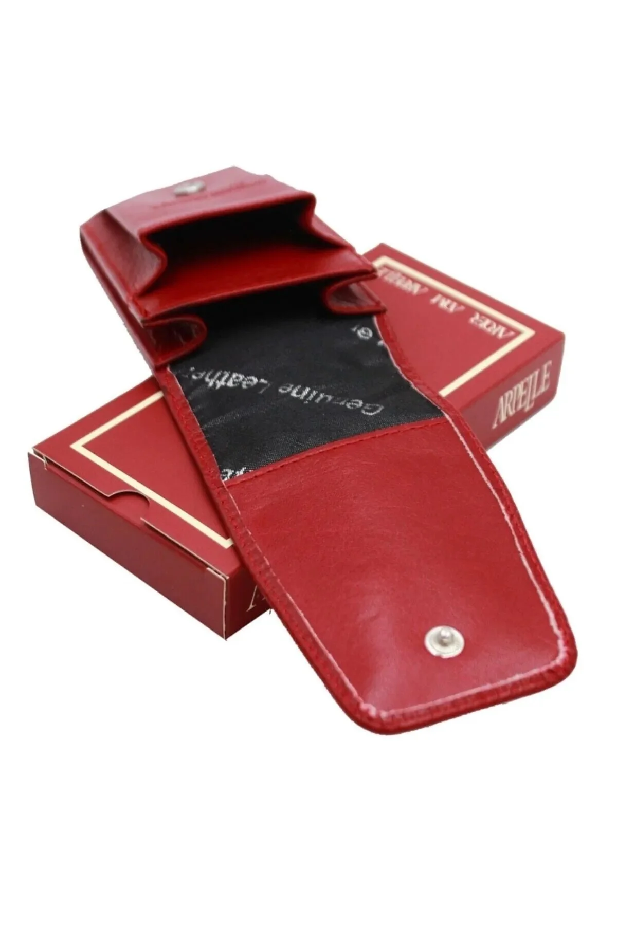کیف پول جای سیگار چرم اصل AR 01 RED By Hakan