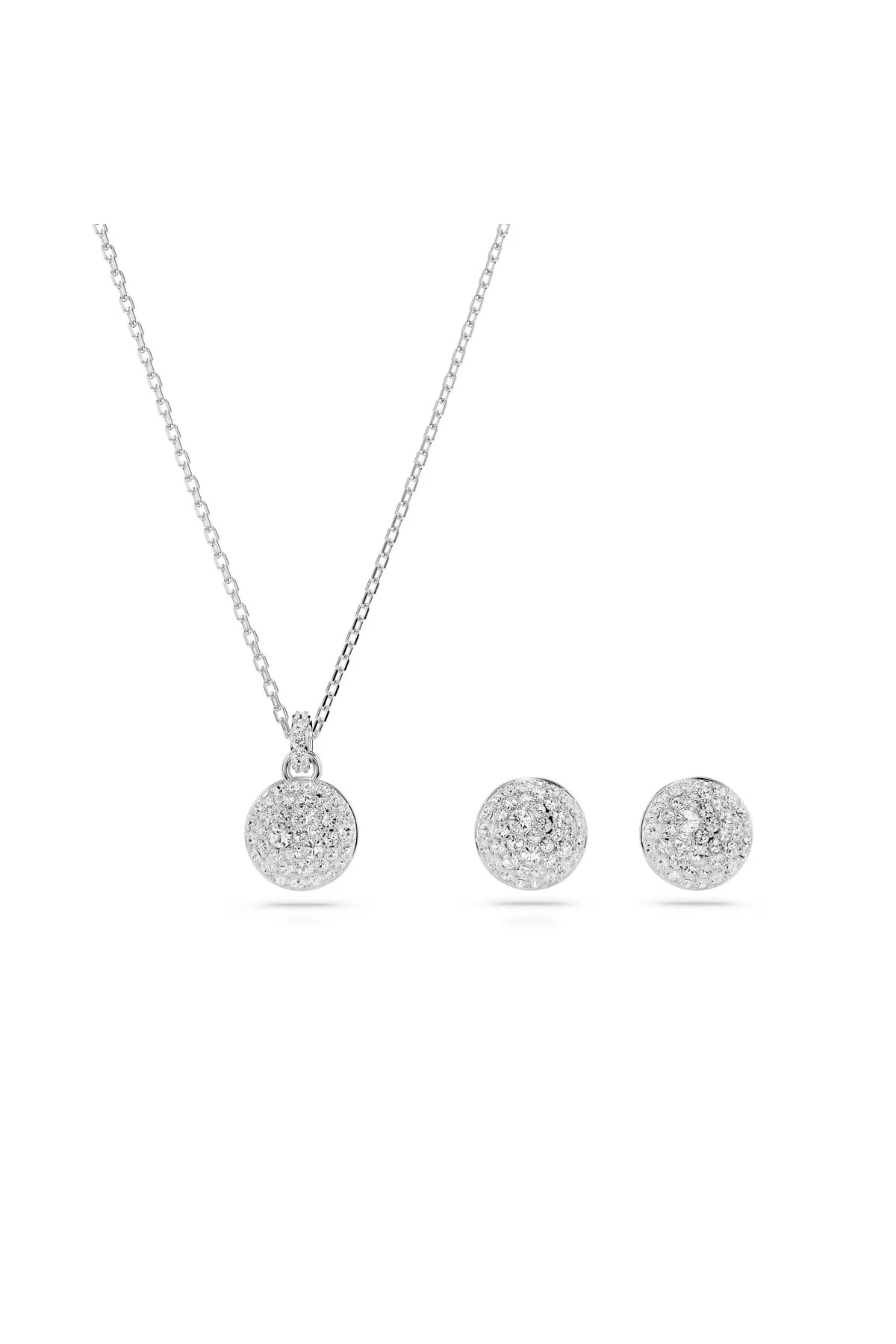 ست و تیم کریستال مجموعه SUBLIMA پوشش سفید RODIUM سواروسکی اورجینال Swarovski