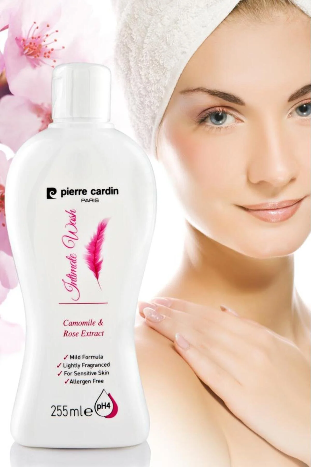 محصول مراقبت ناحیه تناسلی مایع پاک کننده INTIMATE WASH 255 میلی لیتری Pierre Cardin