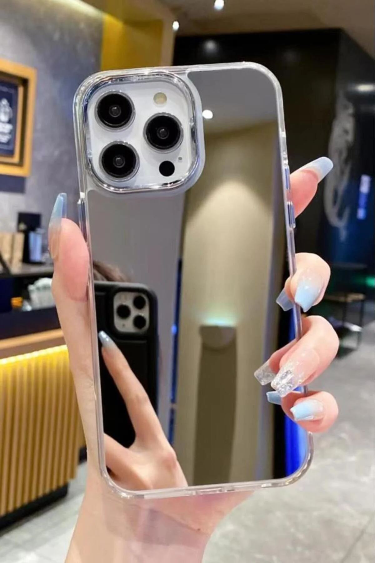 کاور و قاب سیلیکونی ضد ضربه آینه ای سازگار با آیفون 15 پرو 3GEN CASE