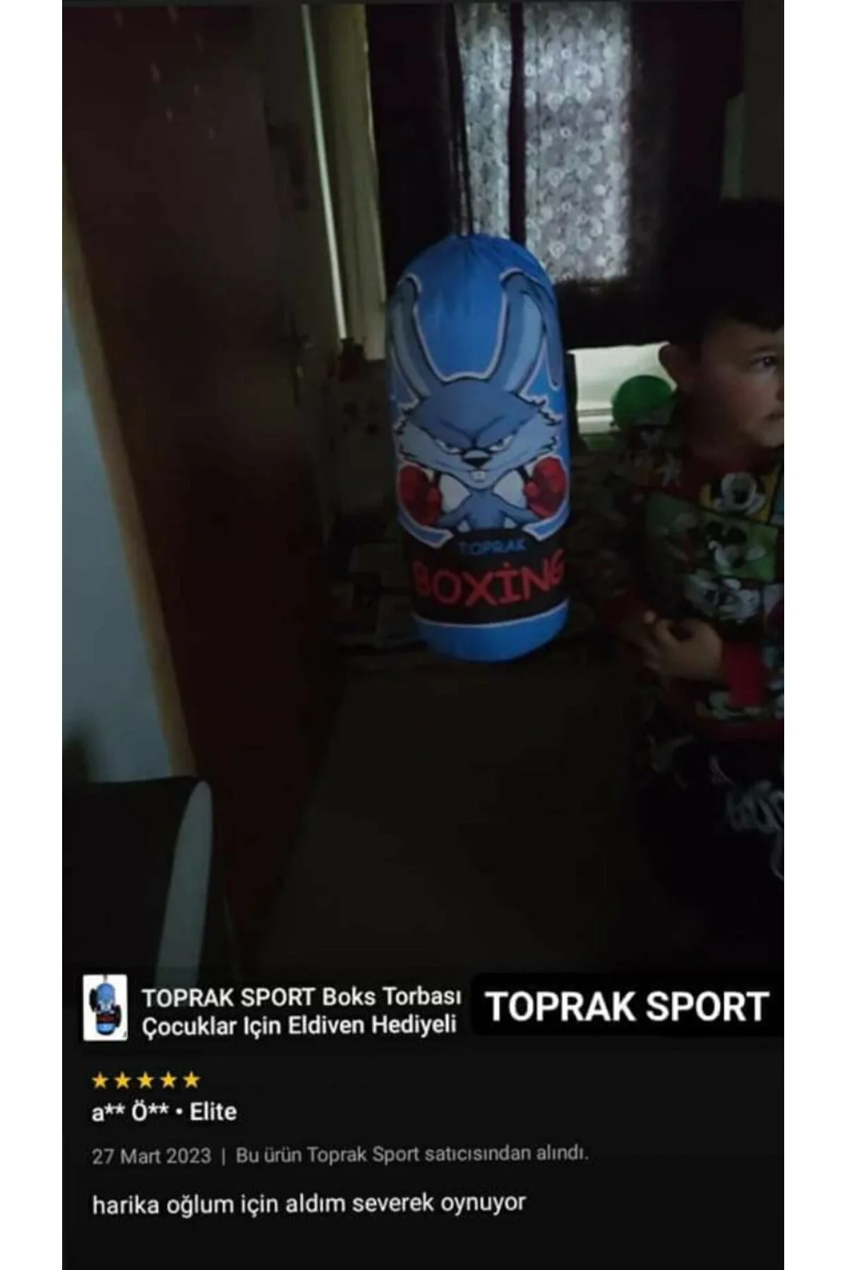 اسباب بازی های پشمی کیسه بوکس کودکان 2 تا 6 ساله به همراه هدیه دستکش TOPRAK SPORT