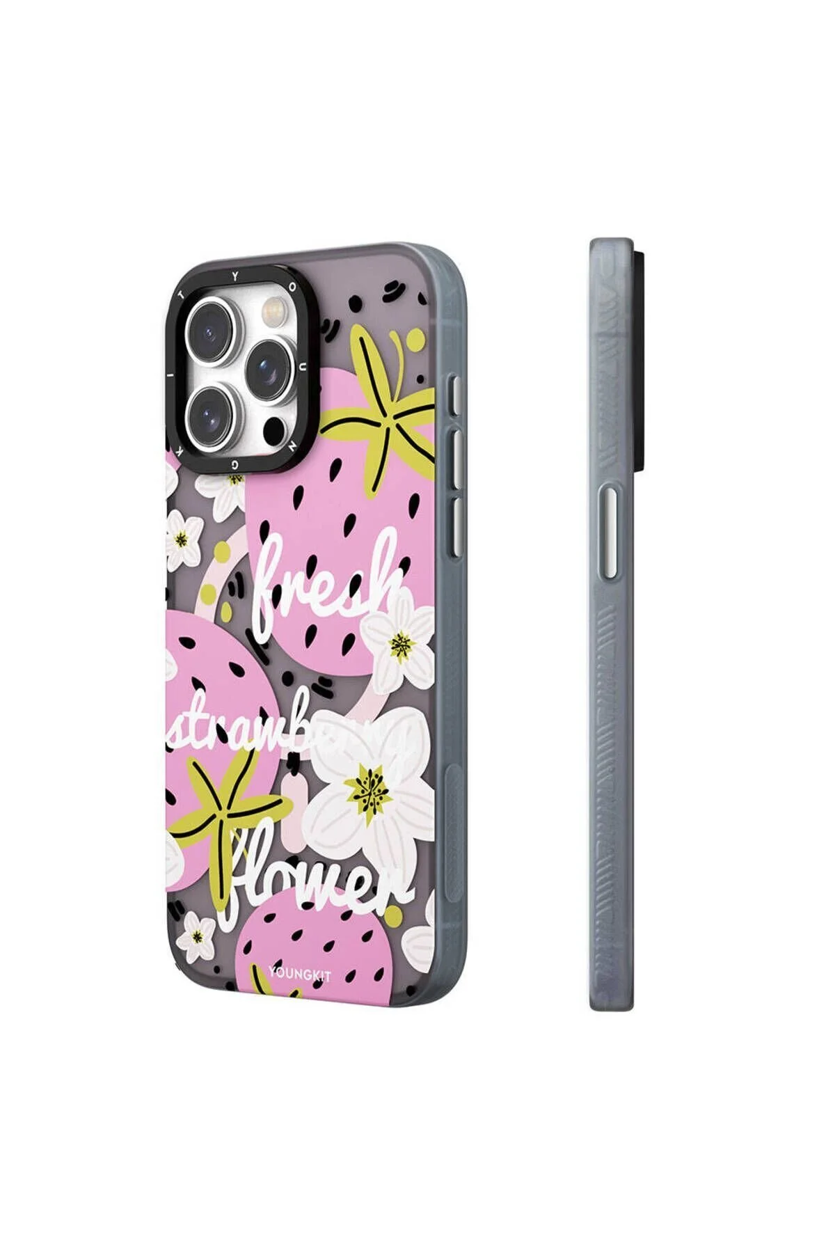 کاور و قاب سازگار آیفون 15 پرو مکس با ویژگی شارژ MAGSAFE سری YOUNGKIT FRUITY FLAVOR سبز Youngkit