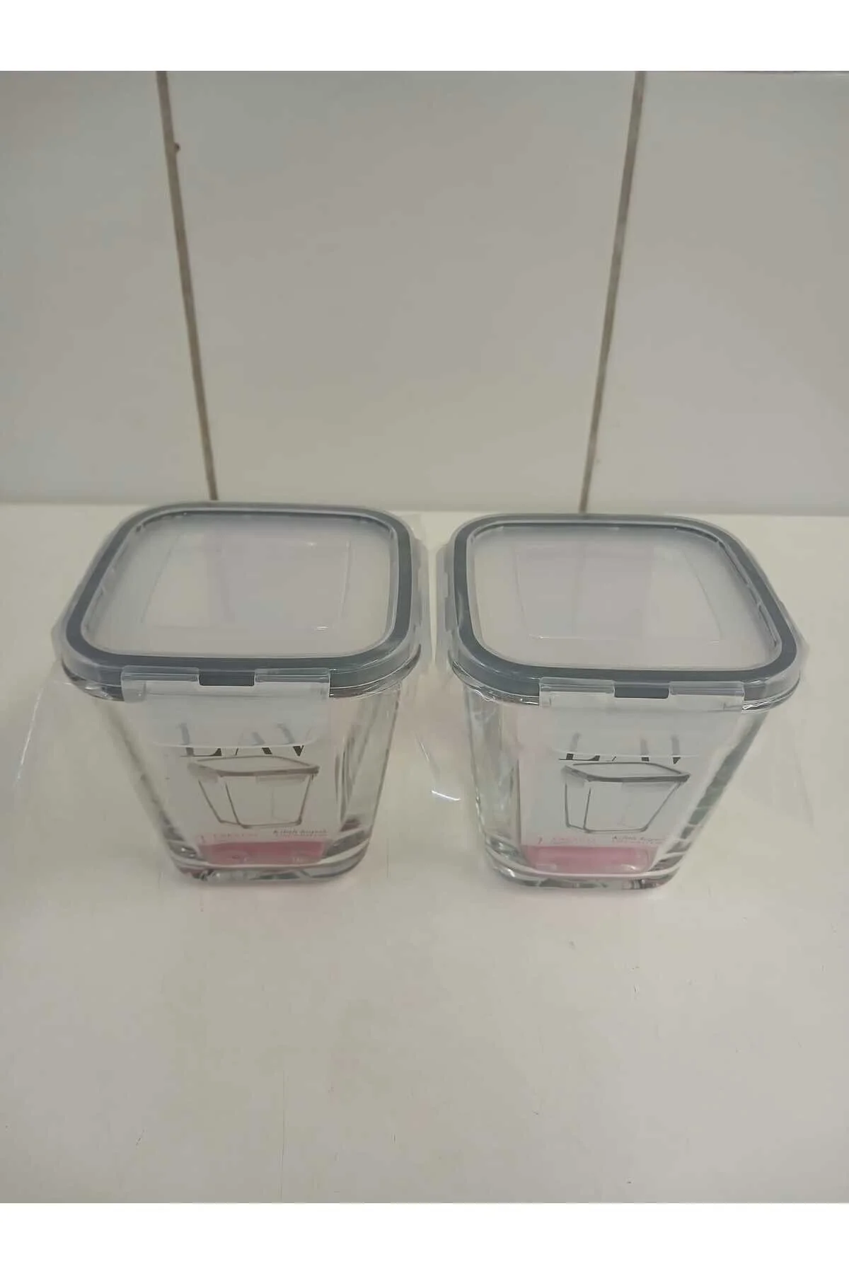 ظرف نگهدارنده لیوان ذخیره سازی شیشه ای FEYZADE FRESCO 2 مجموعه 700 سی FRS 228 لاو LAV