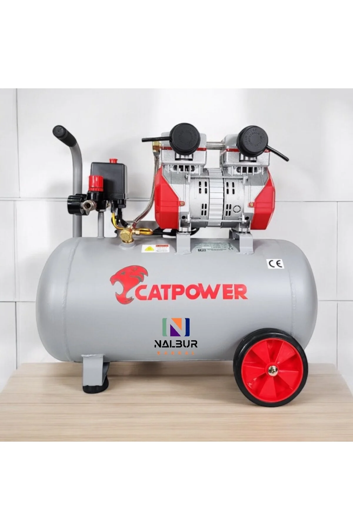 دستگاه هوا  کمپرسور ساکت و لاغر 2Hp 50Lt Cat1154 Cat Power