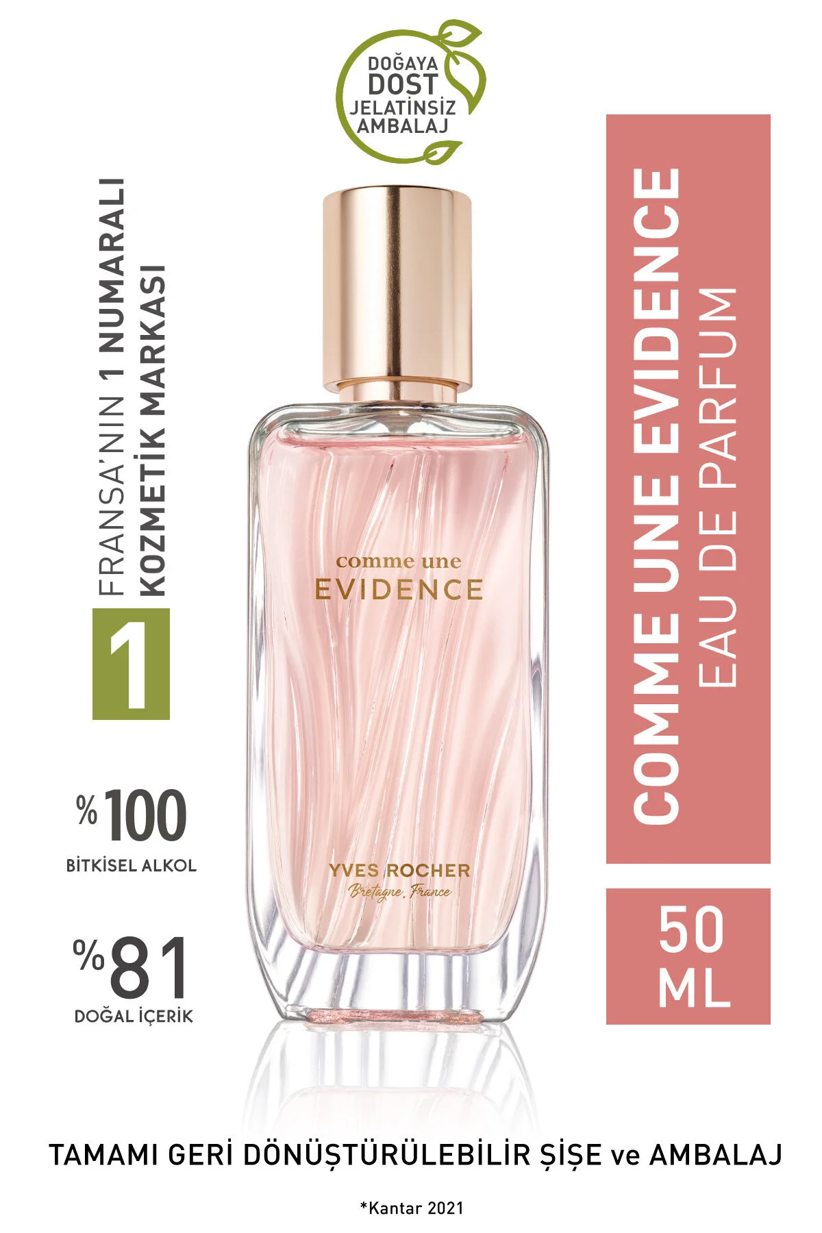 عطر دائمی با گل های شدید جذابیت 50 میلی لیتر ایوروشه Yves Rocher