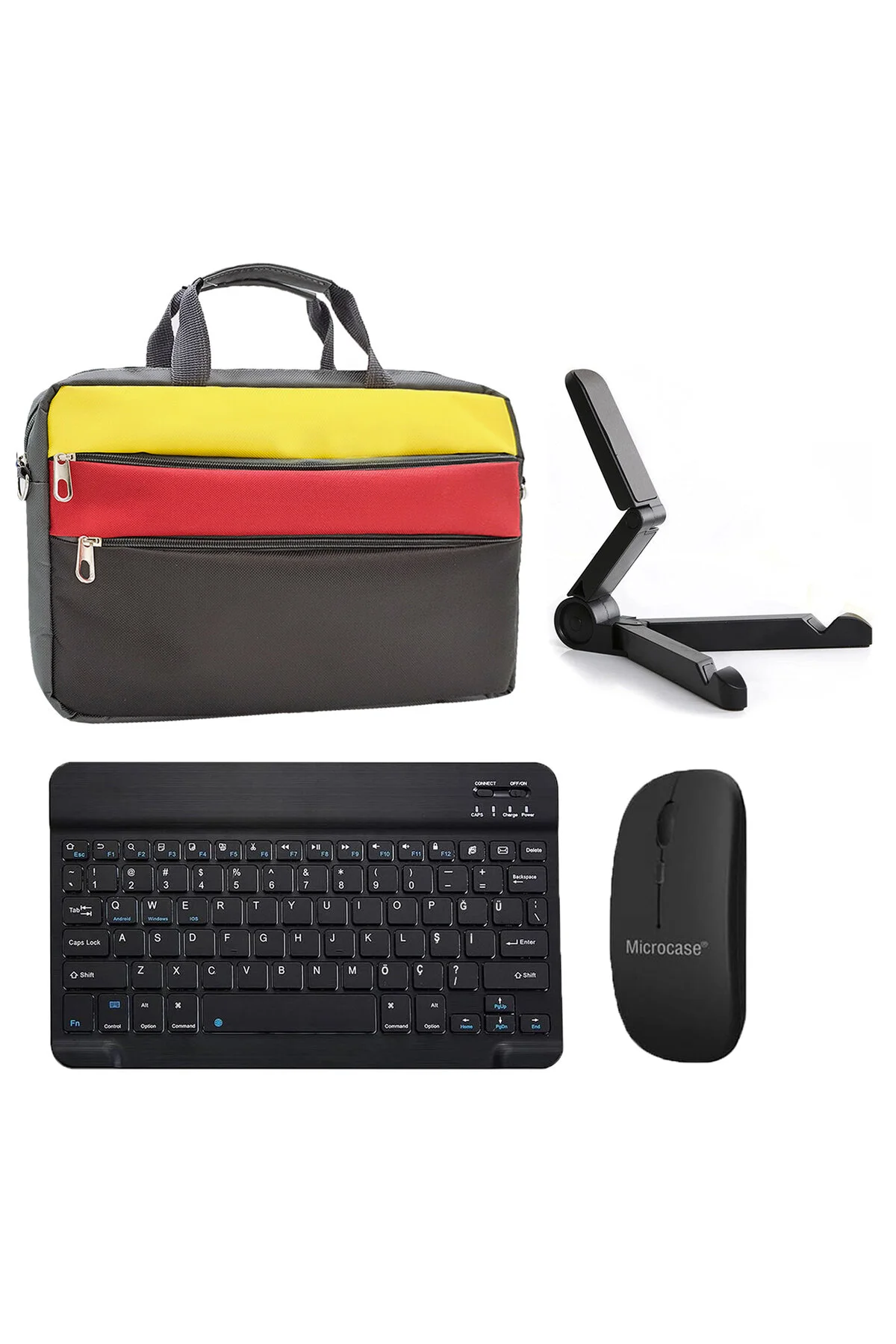 کاور تبلت سازگار با کیف 11.5 اینچی HUAWEI MATEPAD + صفحه کلید بلوتوث موس پایه مشکی Microcase