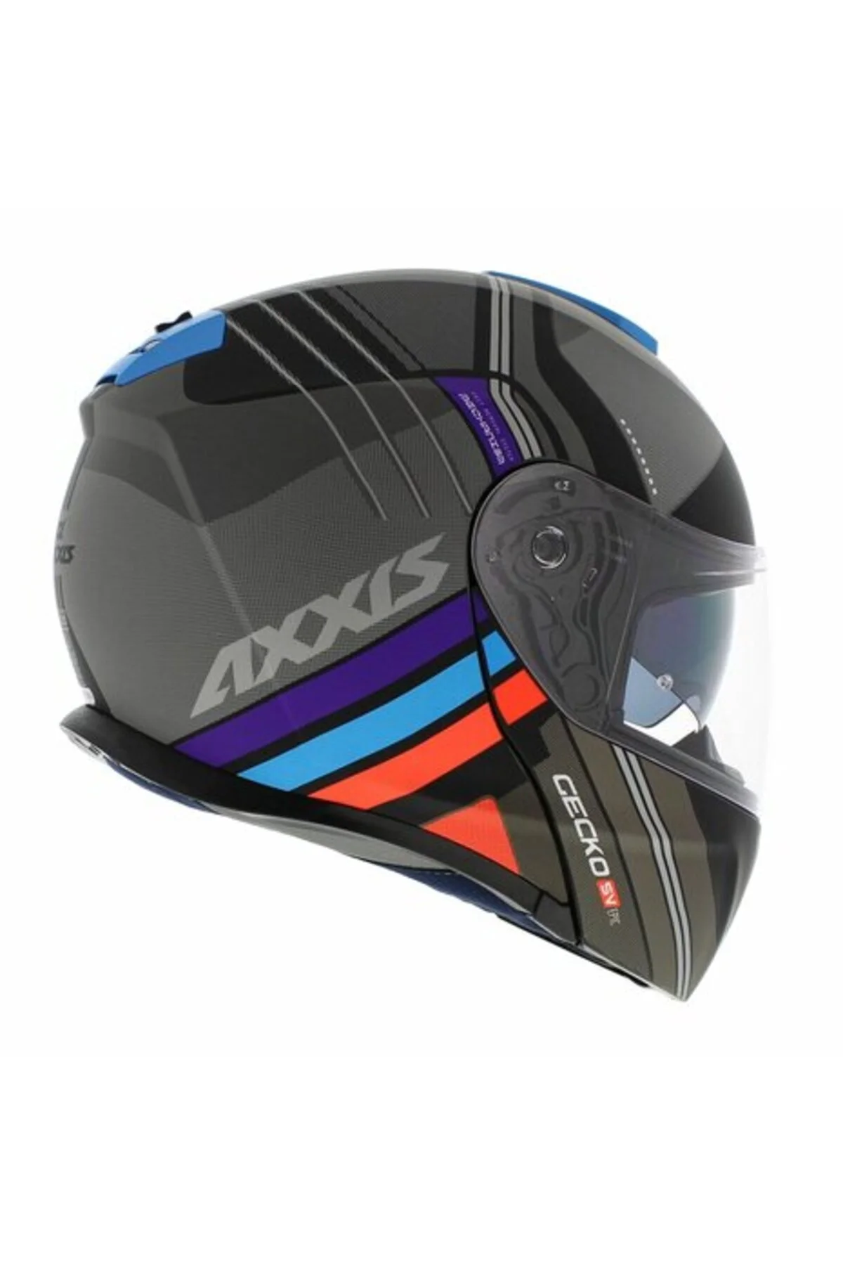 کلاه کاسکت موتورسیکلت مشکی GECEKKO SV EPIC B1 فک باز موتور سیکلت مات سیاه XL Axxis