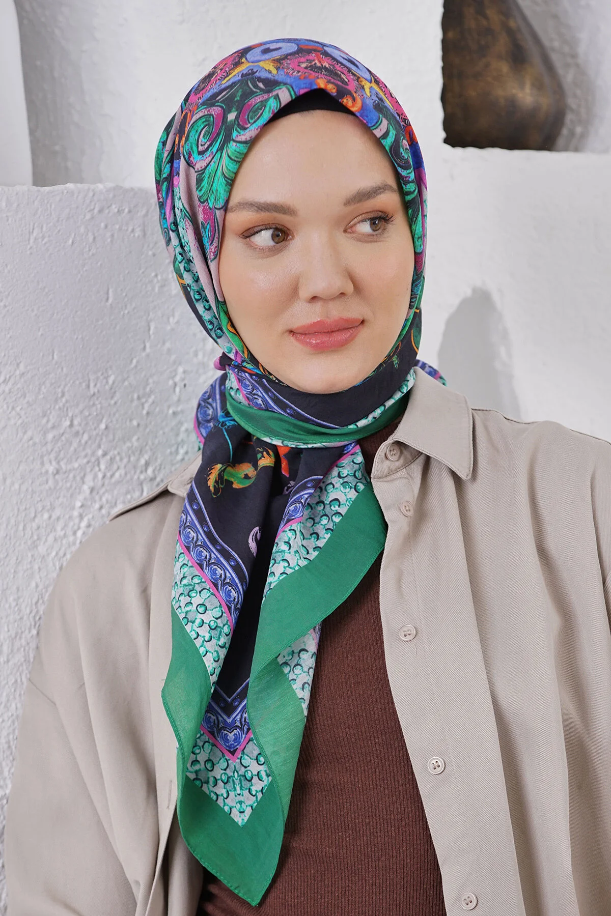 روسری آبی حجاب الماس DIA IPEXI Loryan