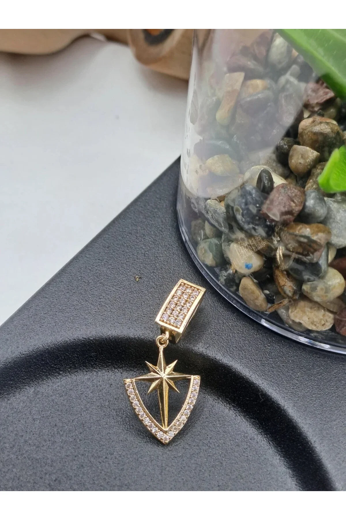 چارم سنگ زیرکون ستاره قطبی آژدا آویز Vitastyle