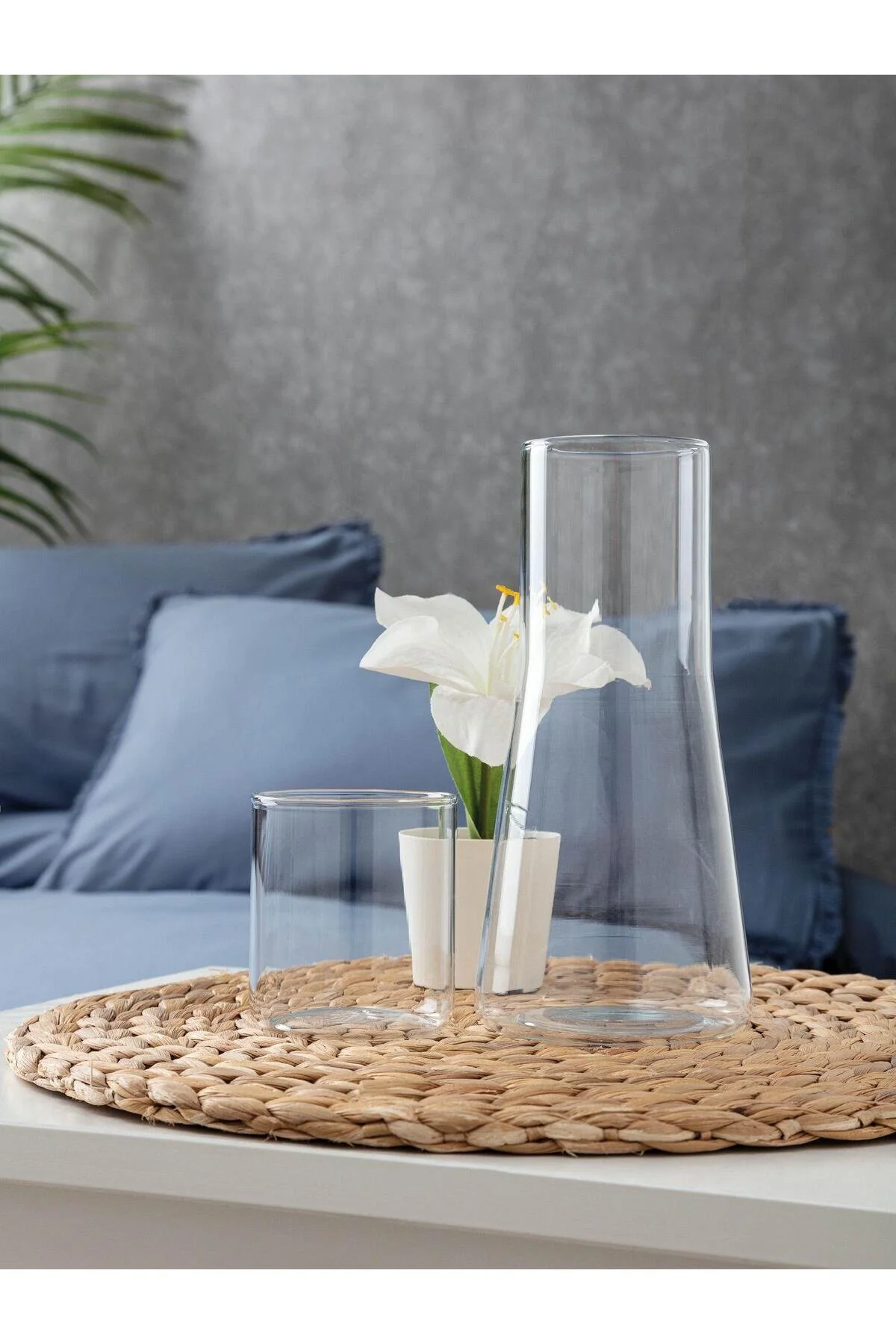 پارچ و تنگ کوزه کنار تختخواب BOROSILICATE اورجینال HİNESSA