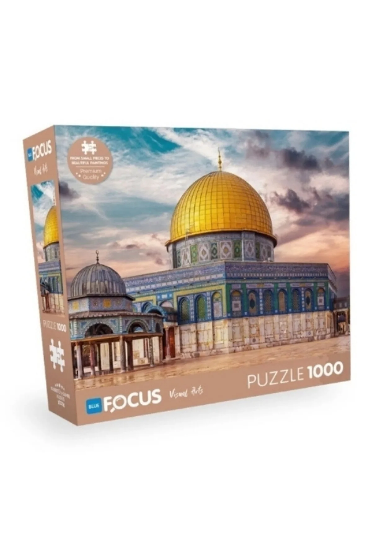 پازل 3 SET 1000 قطعه بیت المقدس + 230 هرتز. محمد کلمه چسب Blue Focus