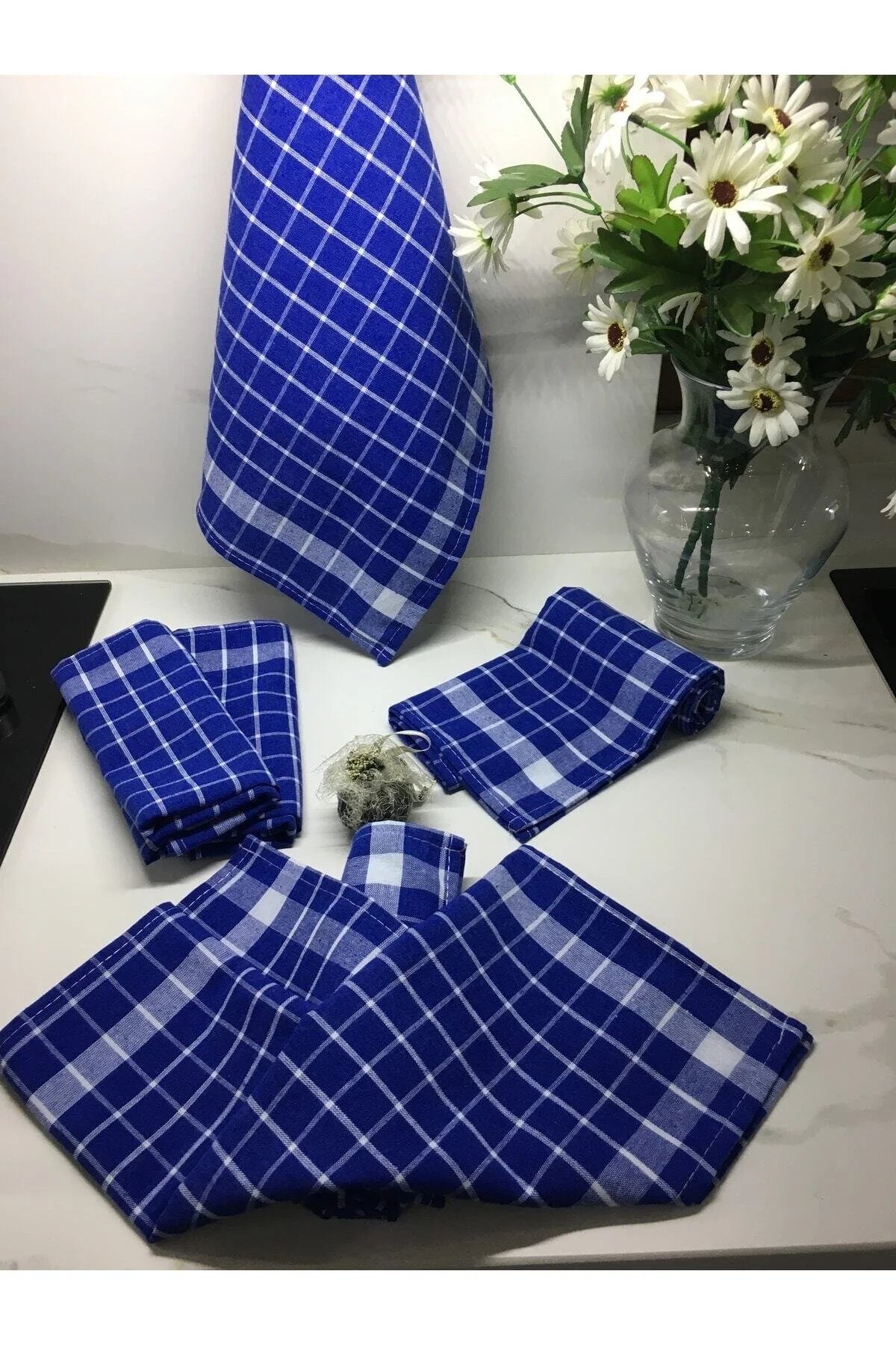حوله آشپزخانه آبی پارچه خشک کن آشپز اورجینال Koza Mix towel