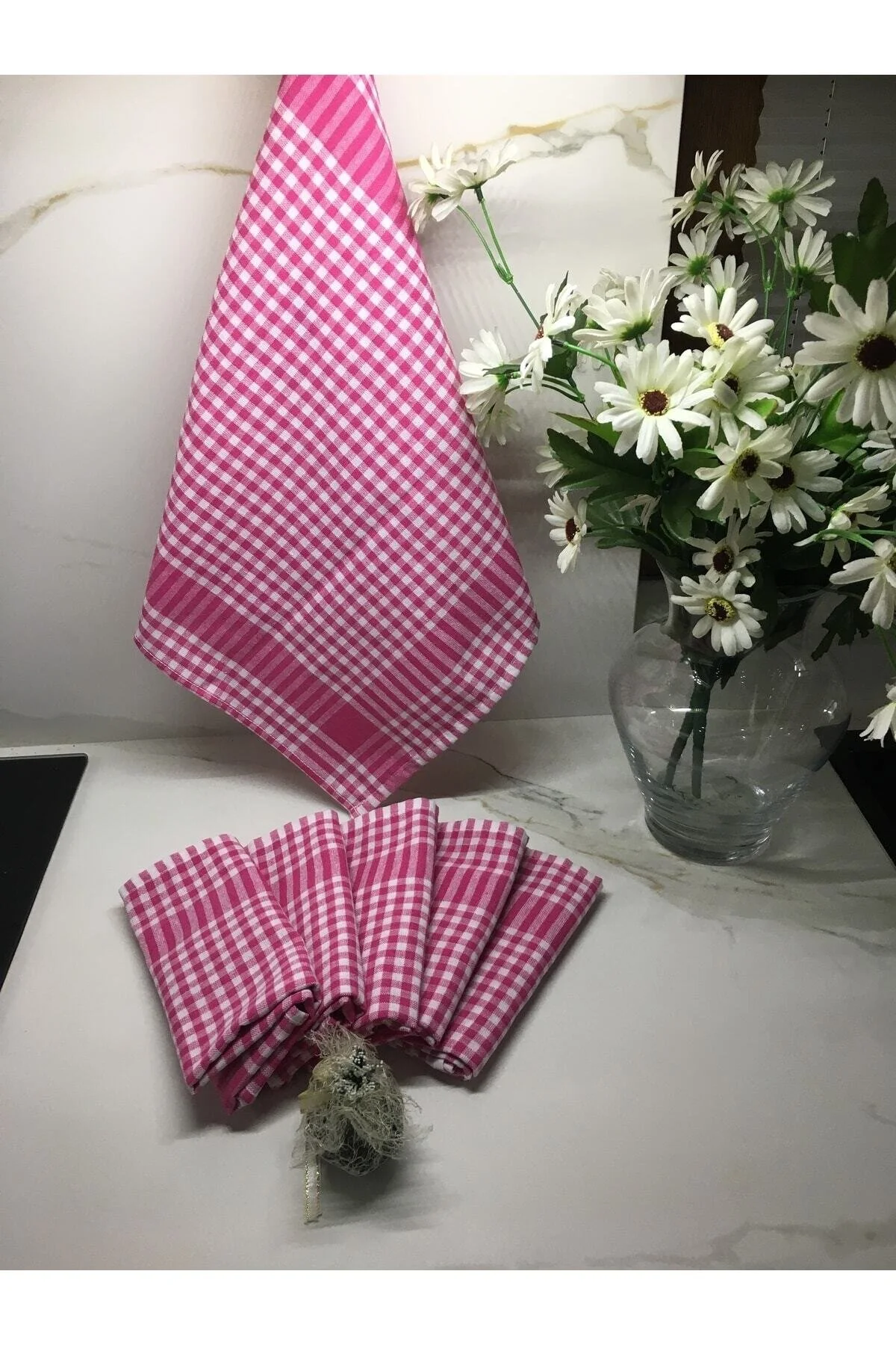 حوله آشپزخانه صورتی پارچه خشک کن 4 'دستمال آلمانی Koza Mix towel