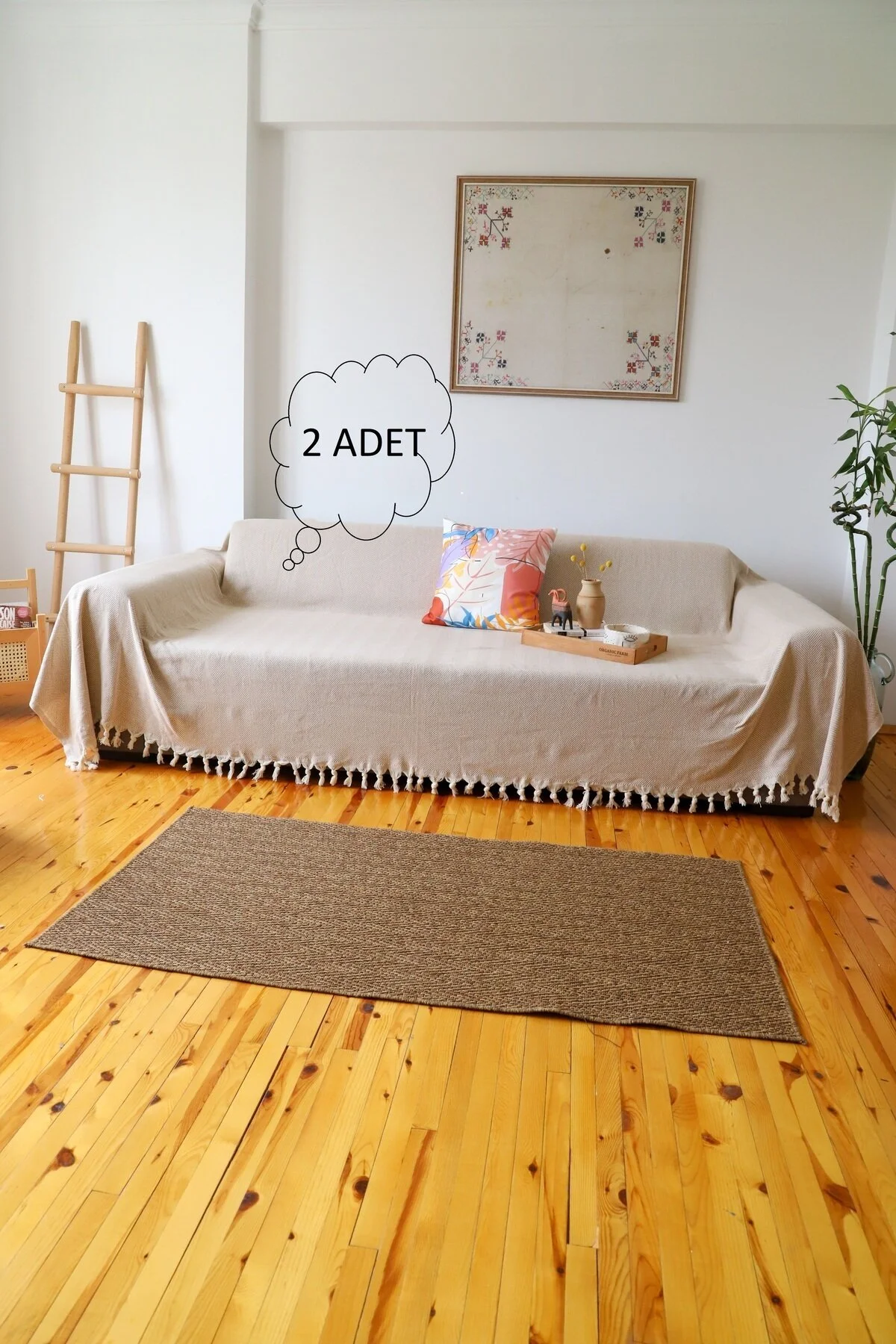 روکش مبل پوشش صندلی که 2 بازو 180X300 BATTAL HEIGHT BEIGE را می دهد Koza Mix towel