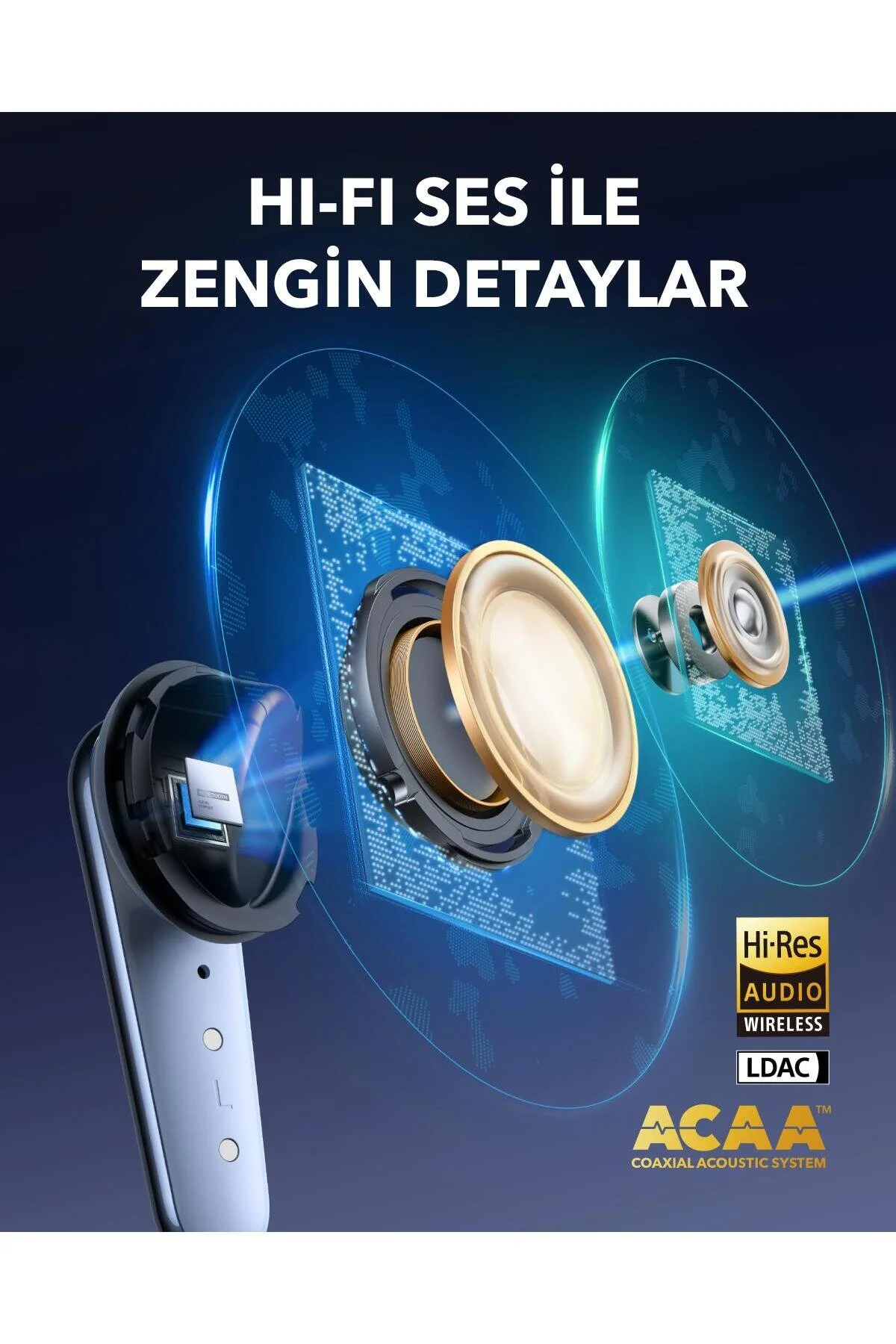 هدفون بلوتوث TWS داخل گوش SOUNDCORE LIBERTY 4 PRO WHITE A3954 Anker