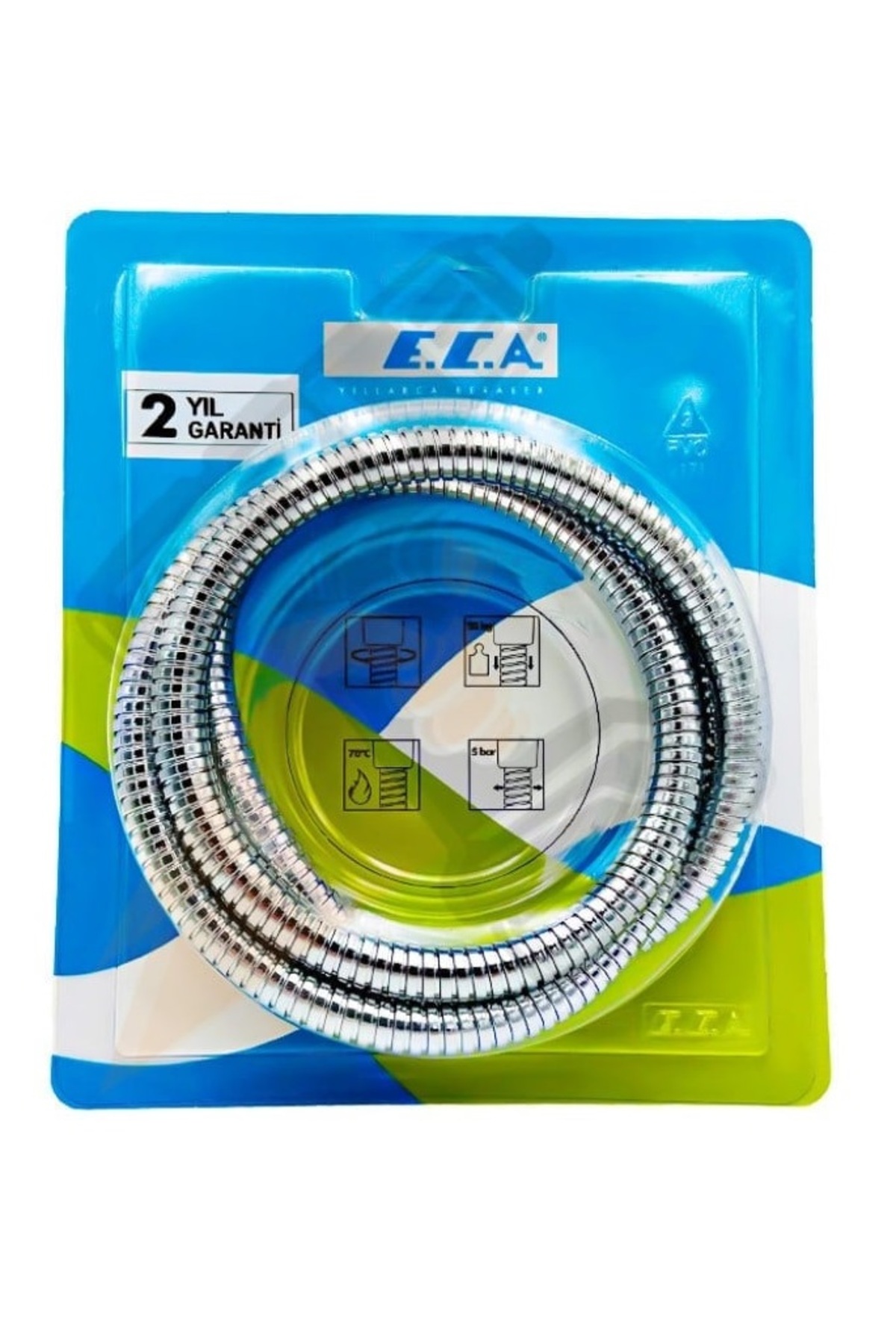 سیستم دوش مارپیچ با شیلنگ فولادی ضد پیچ ​​و تاب 150 سانتی متر Eca - Eca - سیستم دوش