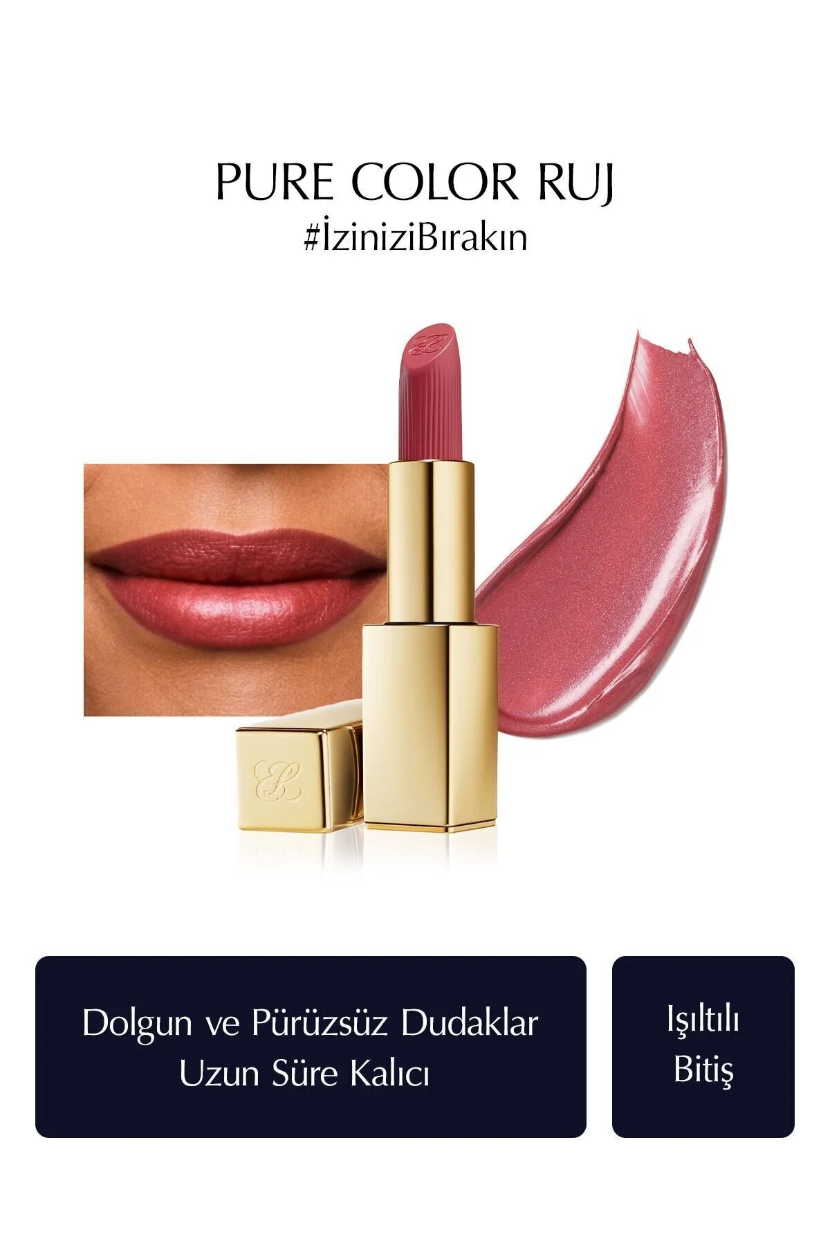 رژ لب سبک وزن با پایانی درخشان و پایدار کلید الترالایتولا 420 رنگ: صورتی استی لادر Estee Lauder