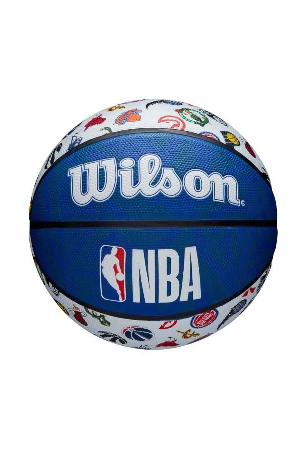 توپ بسکتبال چند رنگ NBA همه تیم قرمز سفید آبی اندازه: 7 ویلسون Wilson