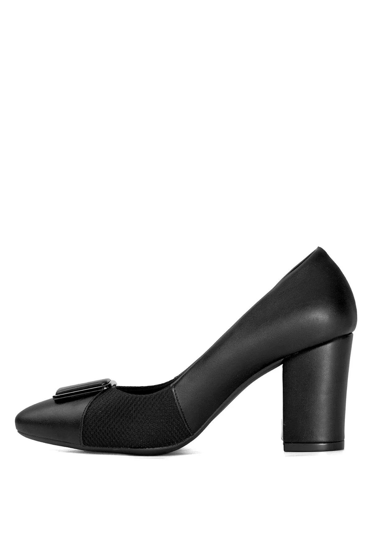 کفش پاشنه بلند کلاسیک با مشکی زنانه کفش HEEP CLASSICE ELITE SIS01 سیاه Ayakkabı Fuarı