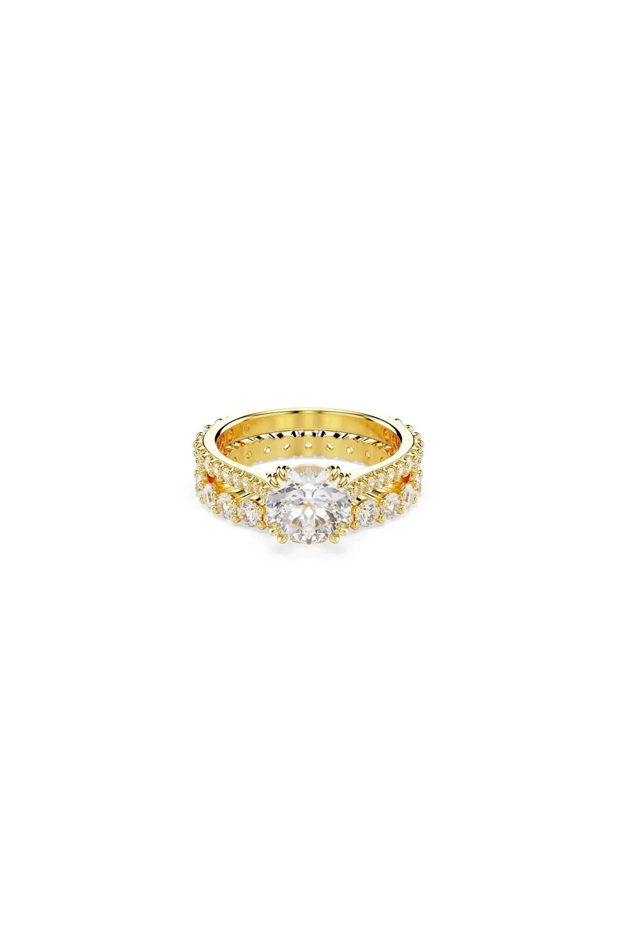 انگشتر فشن زنانه 5693508 SWAROVSKI RING STILLA: DOUBLE WHO GOS 50 سواروسکی اورجینال Swarovski