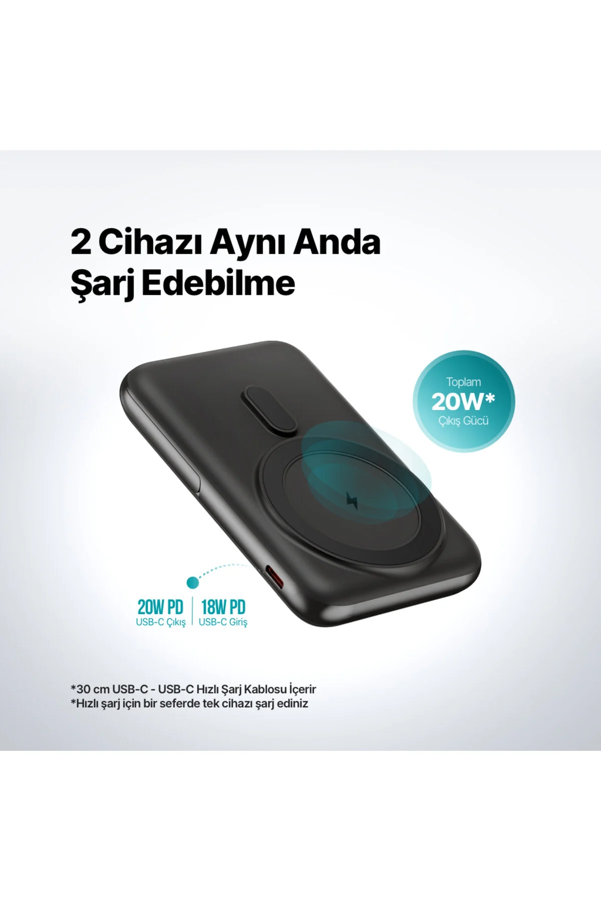 پاوربانک RECHARGER PRO M LCD 10000MAH MAGSAFE سازگار با PD 20W شارژر سریع قابل حمل بی سیم پایه اورجینال Ttec