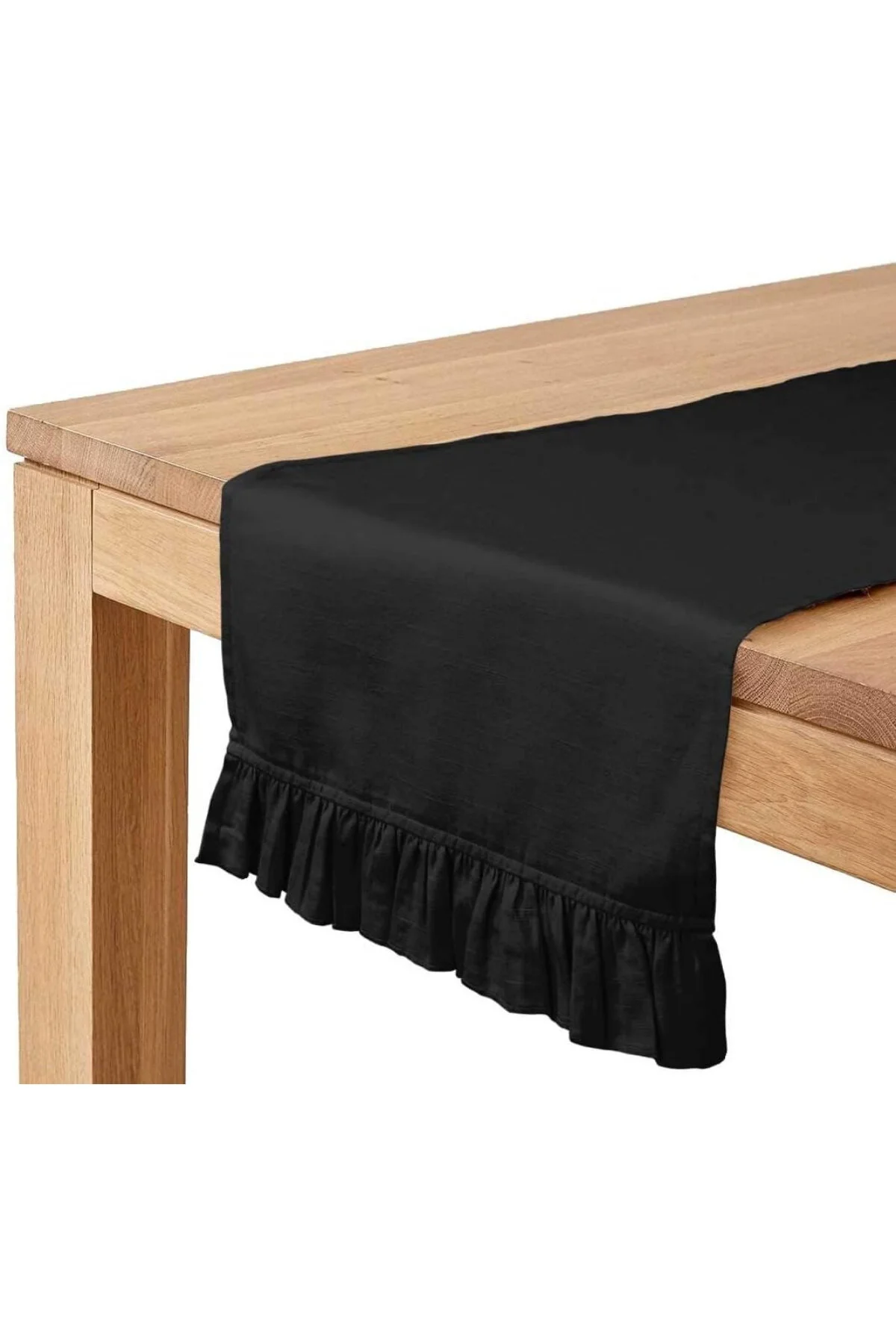 رانر و زیر بشقابی دونده سیاه 40 X 140 سانتی متر دکمه نرم با BOHEMIAN SCANDINAVIAN کریسمس Bc Home