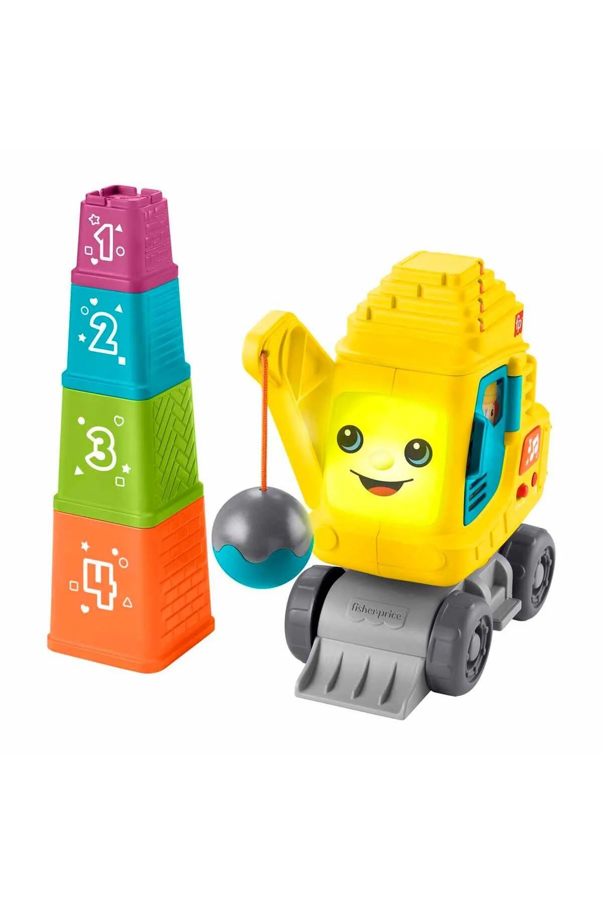 اسباب بازی های آموزشی جرثقیل صدا و نور Fisher Price