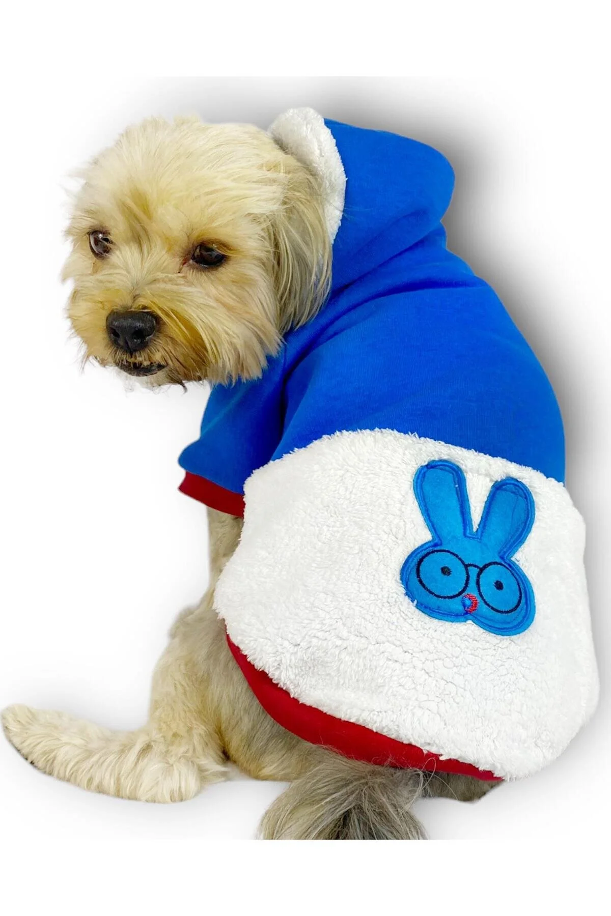 لباس سگ SWEET BLUE RABBIT HOODED SWEATSHIRT اورجینال Kemique