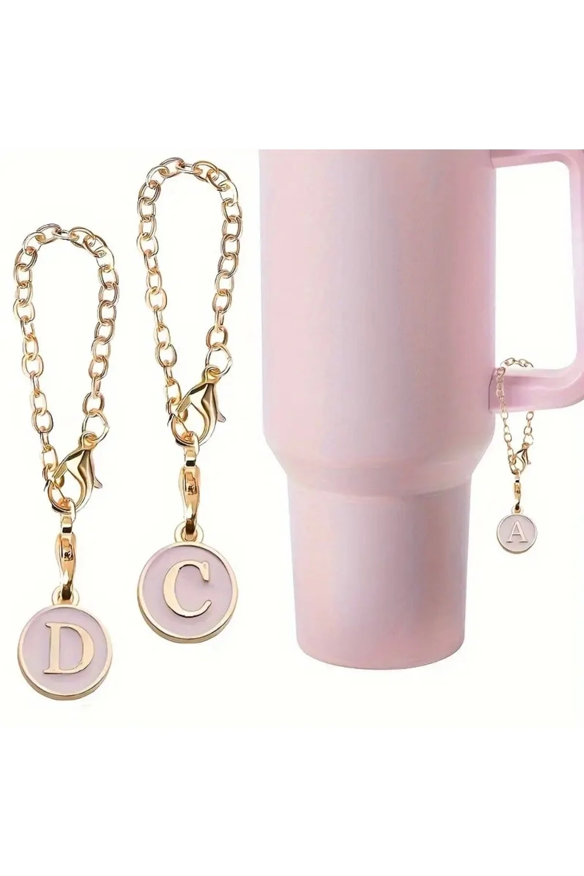چارم زیورآلات آویز لوازم جانبی طلسم صورتی LETTER Y THERMOS arredamento