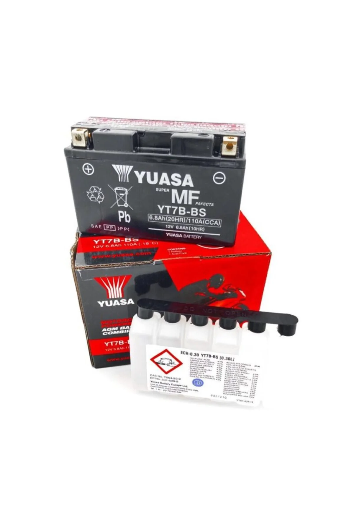 باتری YT7B BS 12V7 AH از موتور سیکلت و ATV غفلت شده است Yuasa