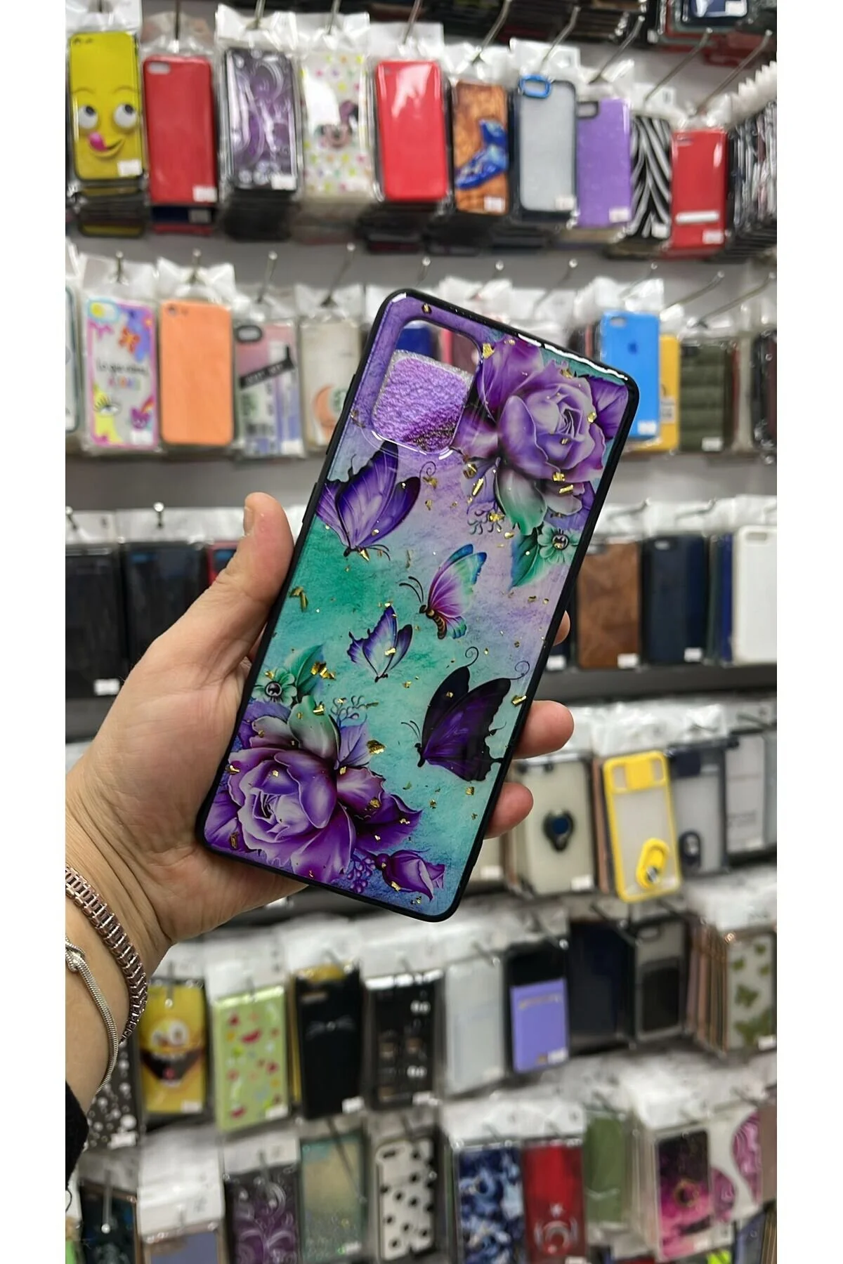 کاور و قاب سیلیکون رنگی طرح دار گلکسی A71 TECNOTREND