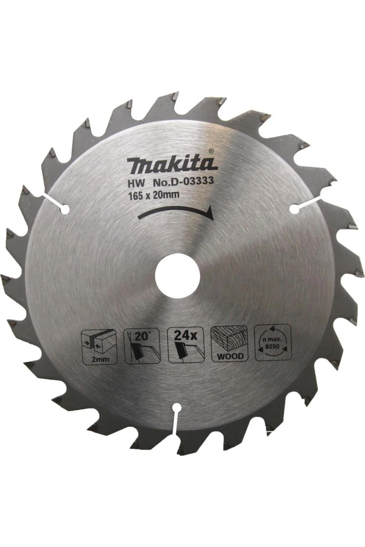 D 03333 آپارتمان چوبی اره 165 میلی متر 24 دندانپزشکی Makita