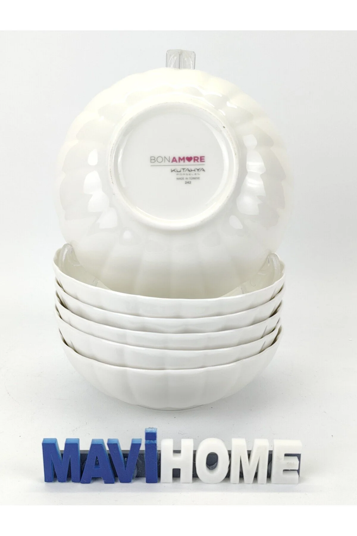 کاسه کرمی Bone Luz Series 15 سانتی متر سوپ 6 Kütahya Porselen