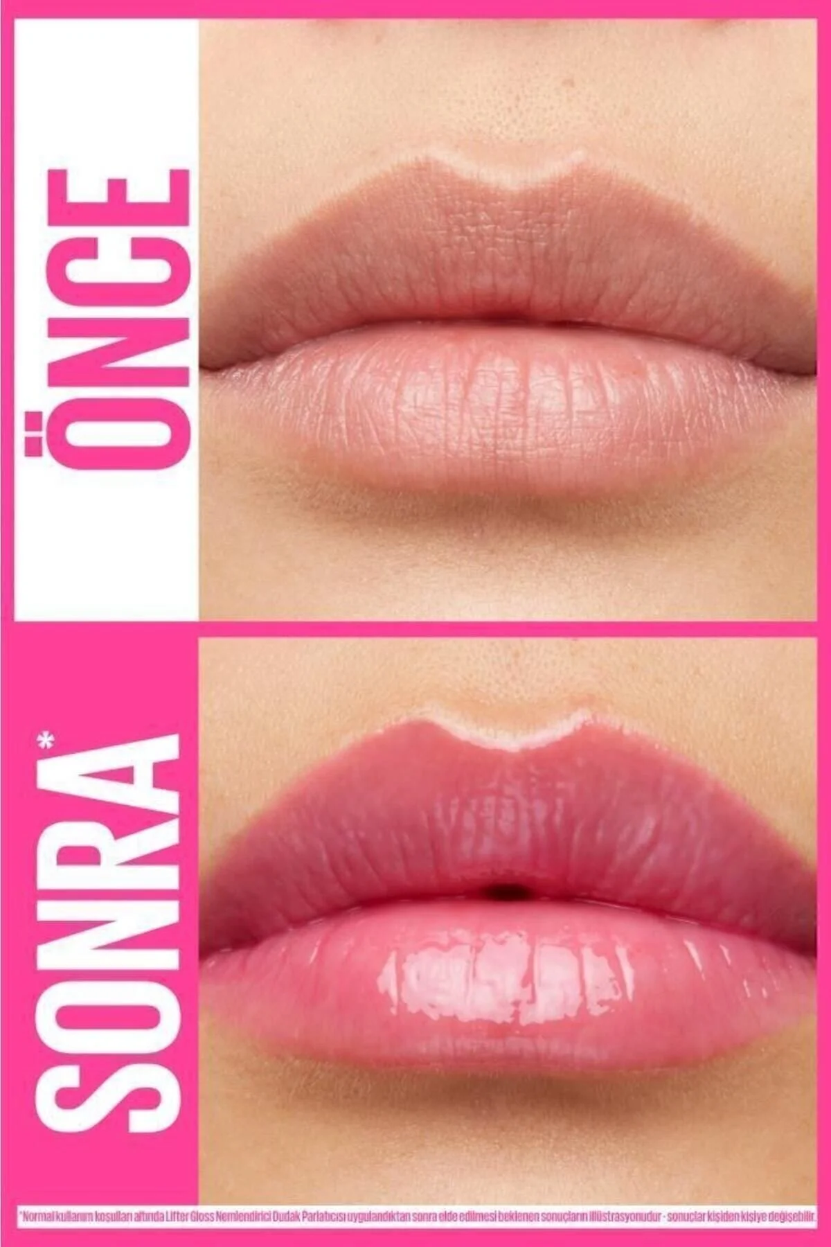 ریمل براق کننده لب با هیالورونیک اسید - 24 Bubblegum میبلین Maybelline